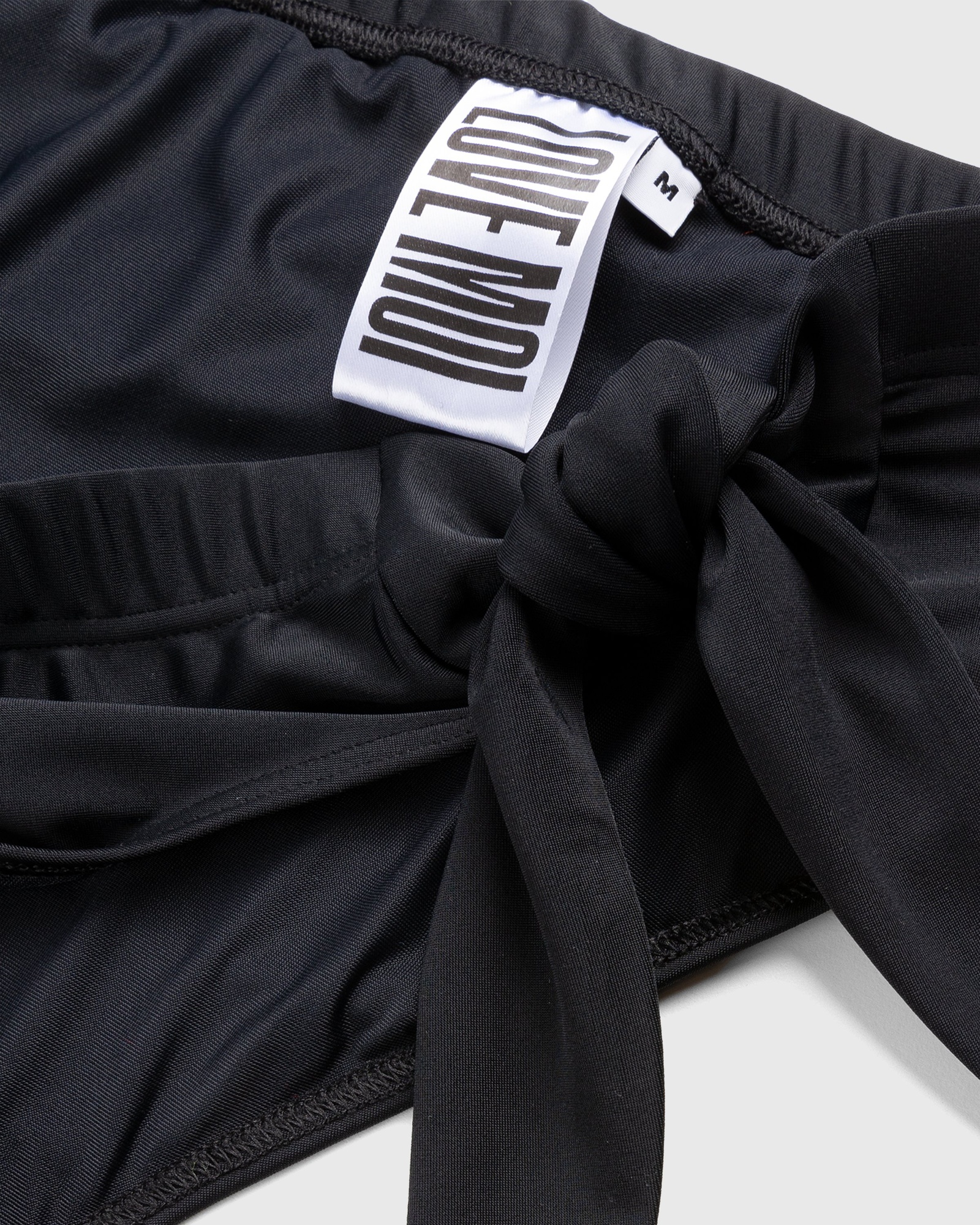 Jean Paul Gaultier Rhinestone Logo Bikini Bottom Black Highsnobiety