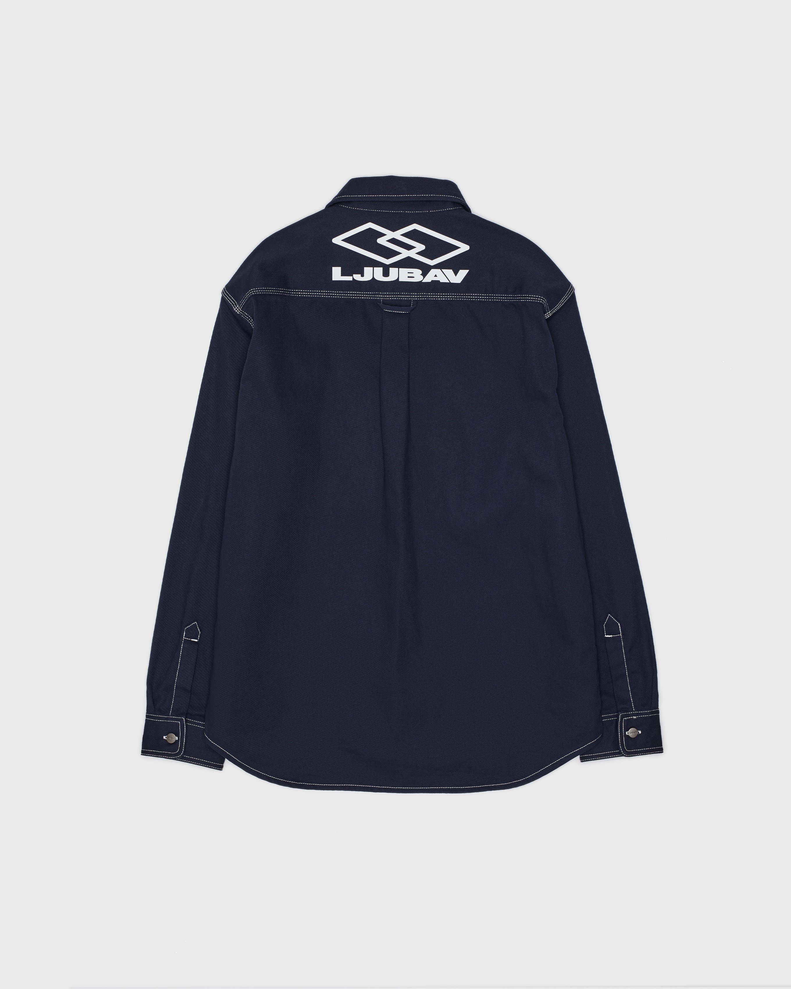 Carhartt WIP x Ljubav - Chalk Shirt Jac Navy - Clothing - Blue - Image 1