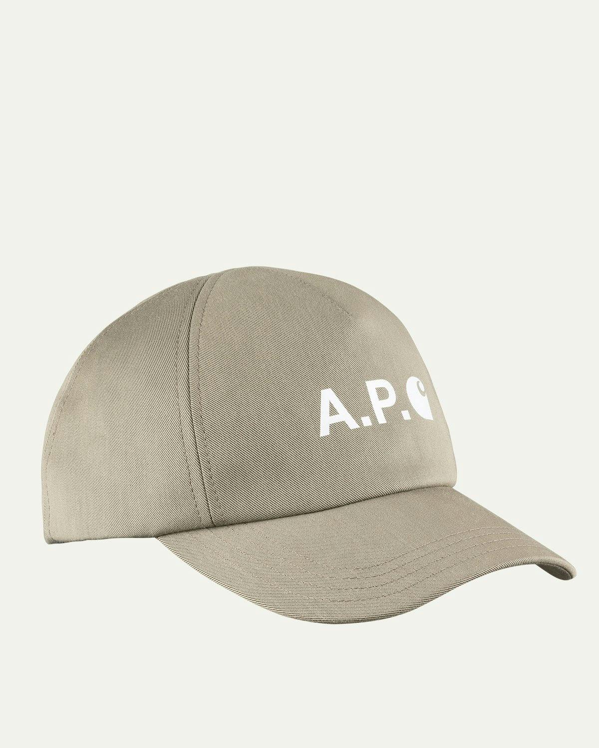 A.P.C. x Carhartt WIP - Cameron Baseball Cap Khaki - Accessories - Green - Image 1