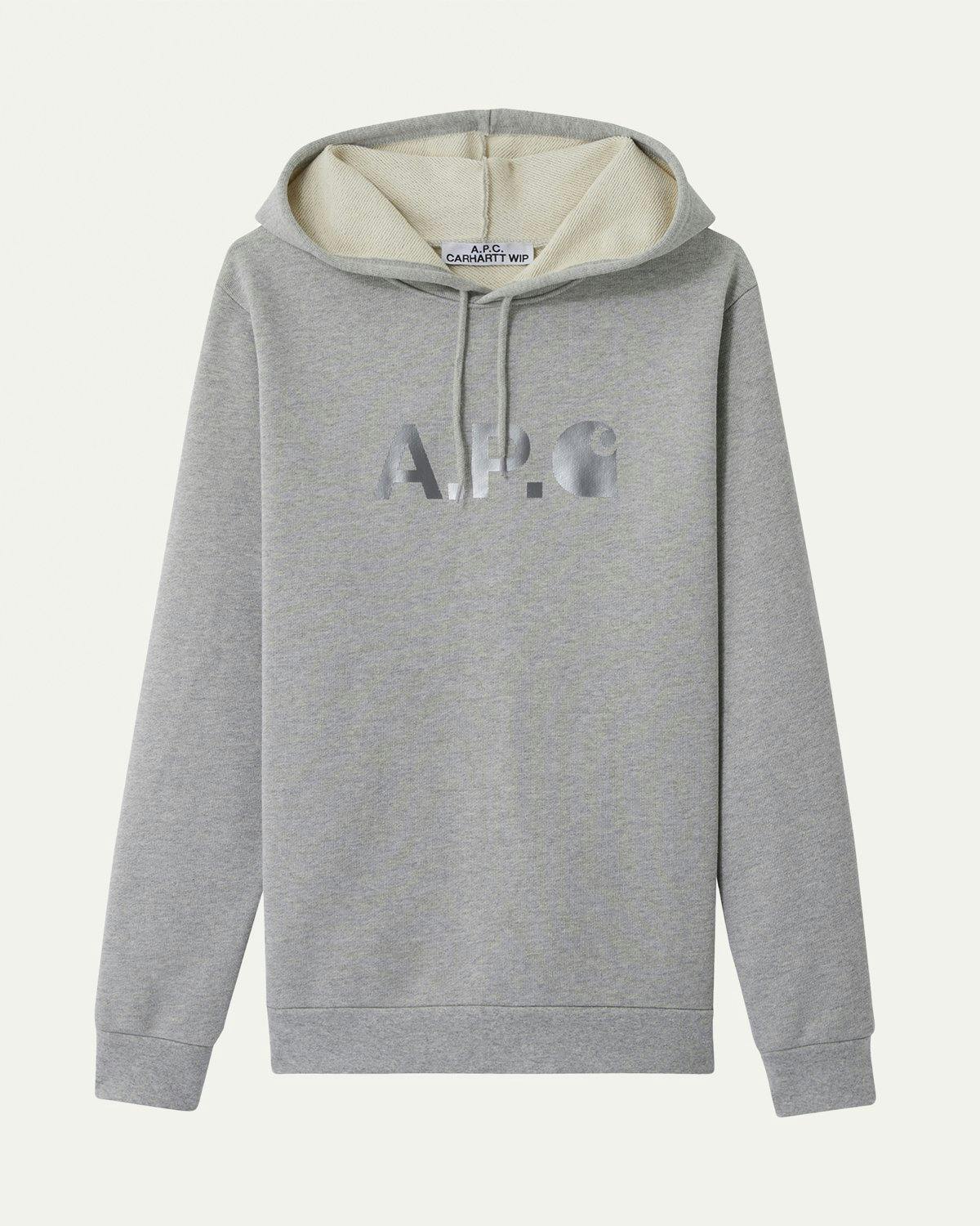 Carhartt WIP x A.P.C. - Stash Hoodie - Clothing - Grey - Image 1