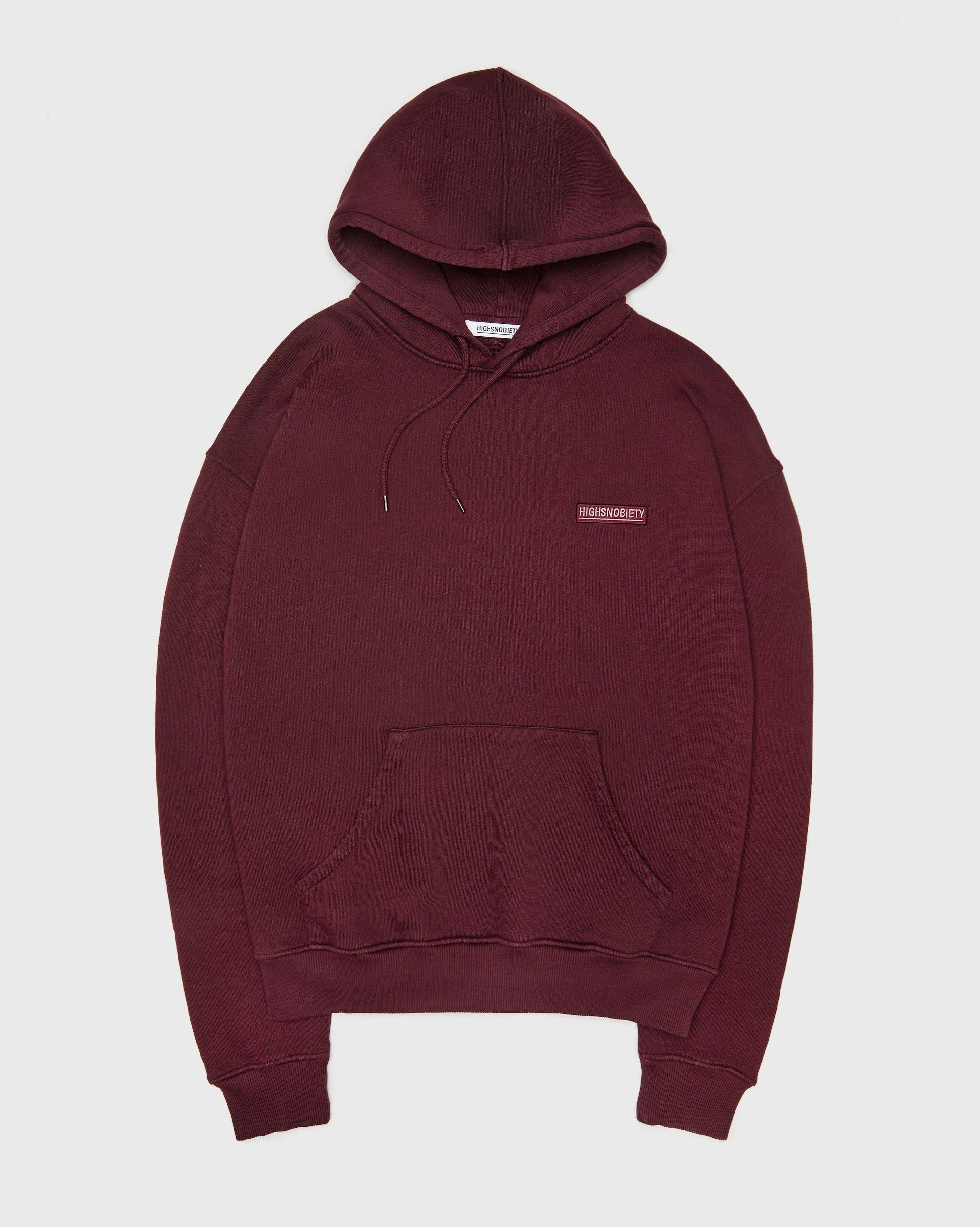 Highsnobiety - Hoodie Burgundy - Clothing - Red - Image 1