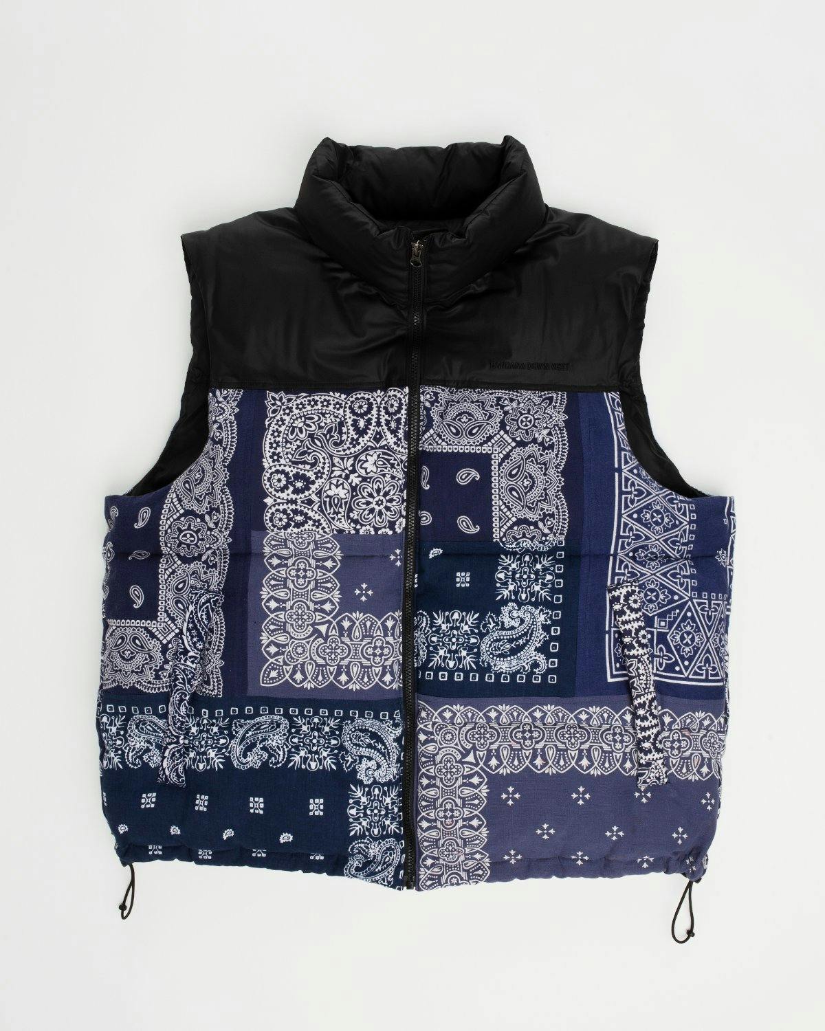 Miyagihidetaka - Bandana Vest Navy - Clothing - Blue - Image 1