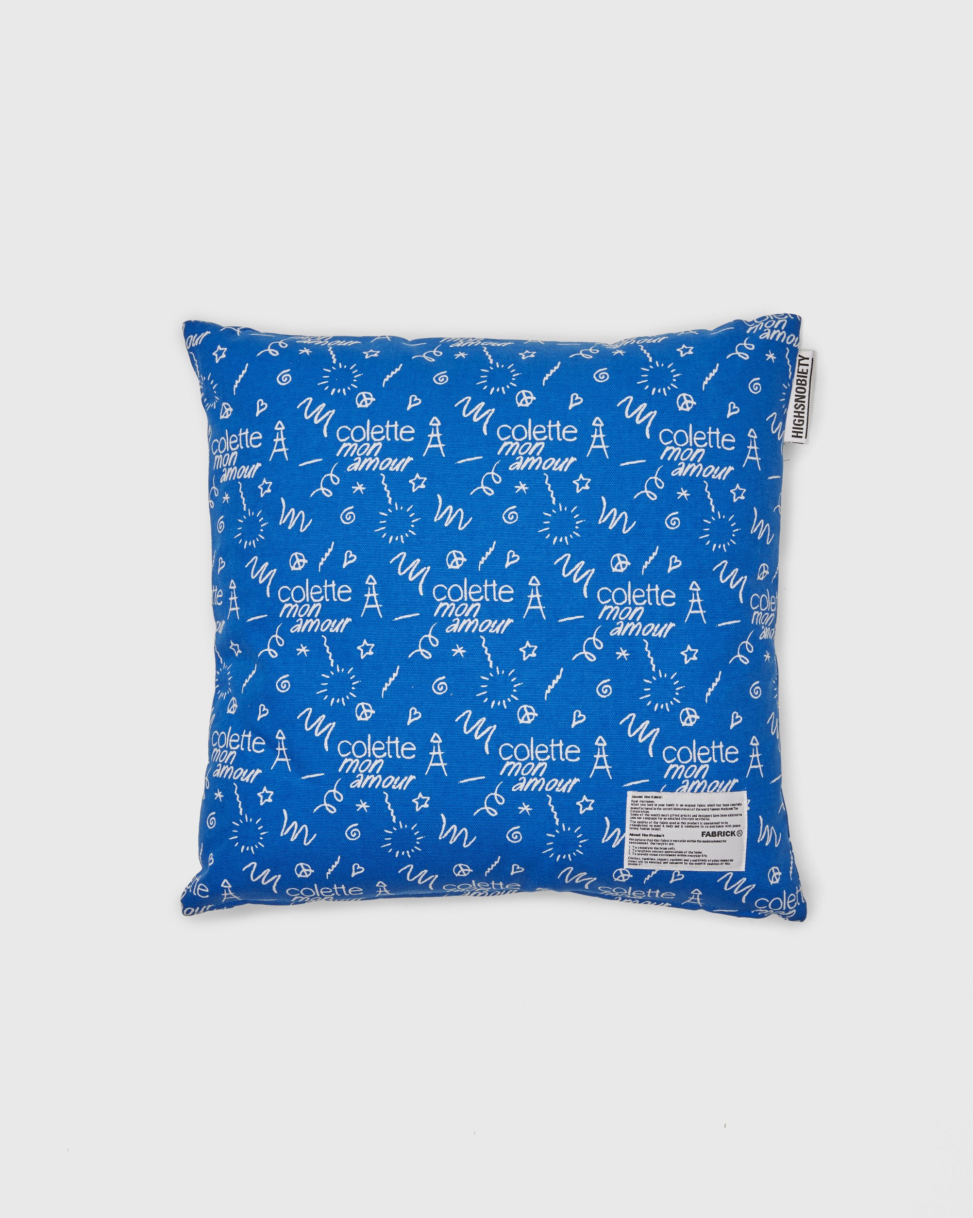 Colette Mon Amour - FABRICK Square Cushion Blue - Lifestyle - Blue - Image 1