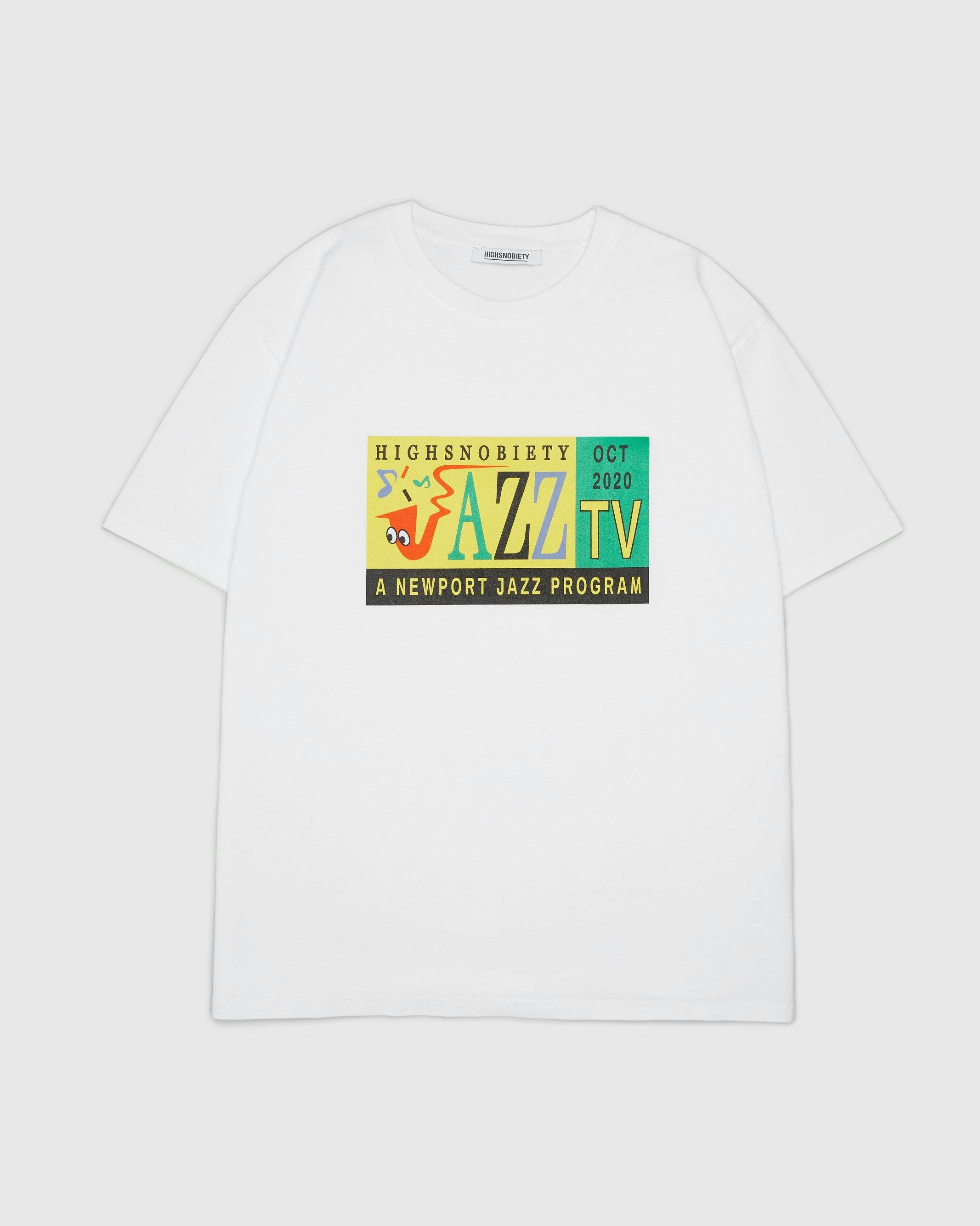 Highsnobiety - Jazz TV Staff T-Shirt White - Clothing - White - Image 1