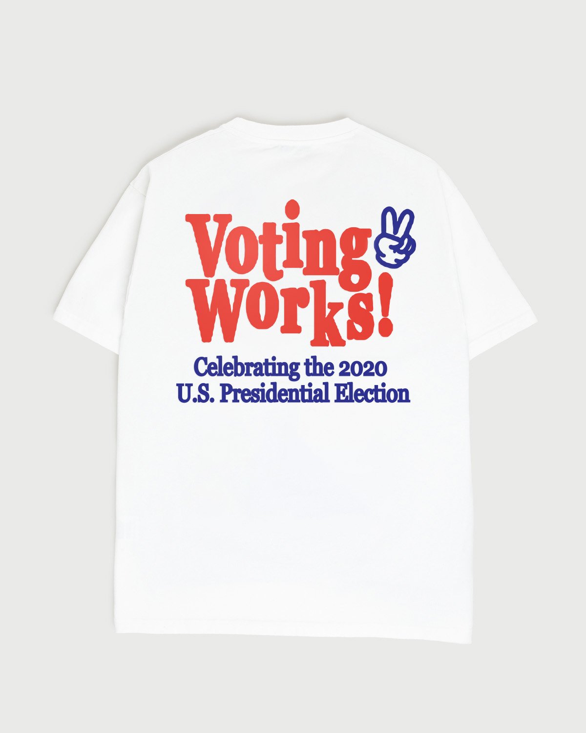Highsnobiety - Voting Works 2020 T-Shirt White - Clothing - White - Image 1