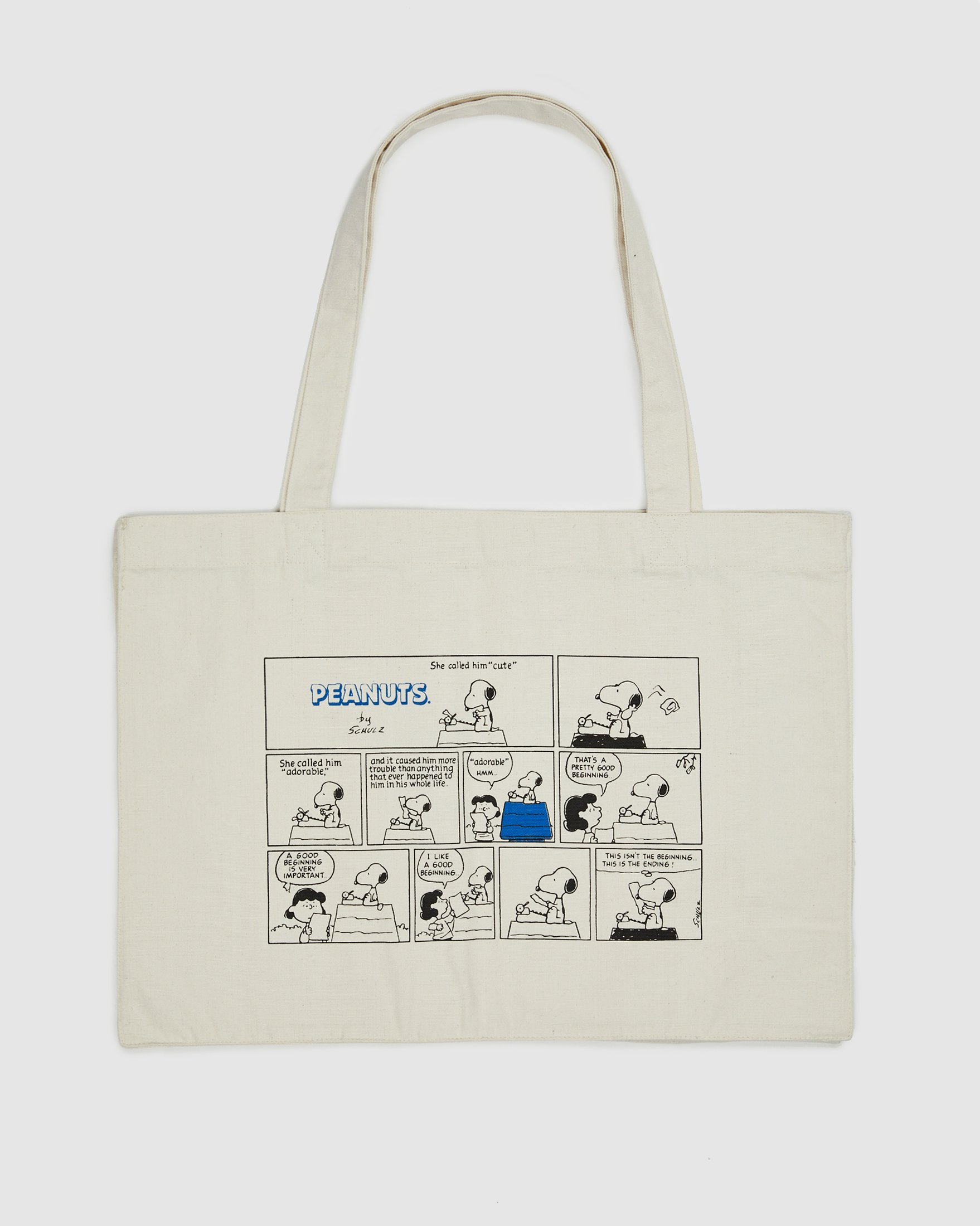Colette Mon Amour x Soulland - Snoopy Comics White Totebag - Tote Bags - White - Image 1