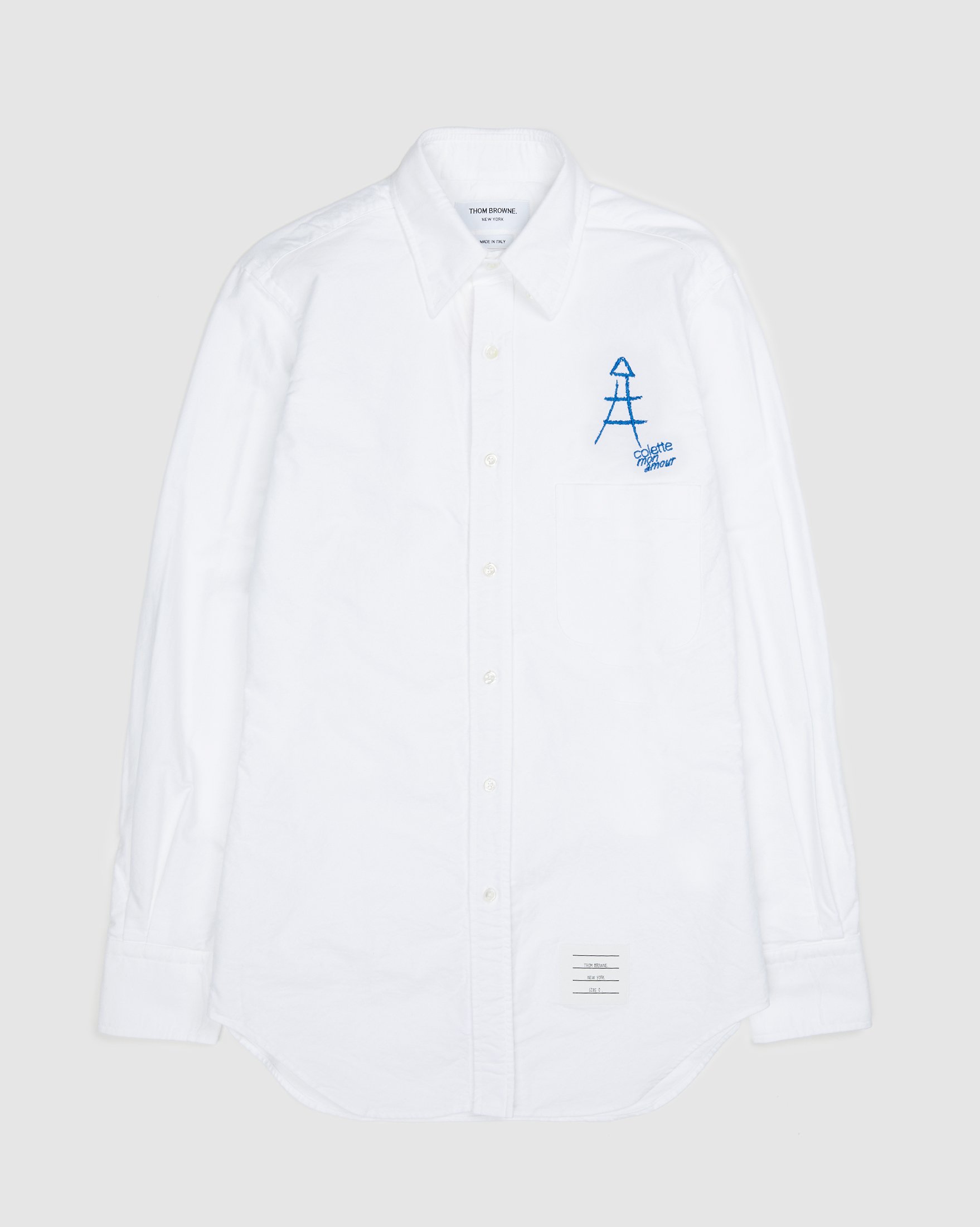 Colette Mon Amour x Thom Browne - White Eiffel Classic Shirt - Clothing - White - Image 1