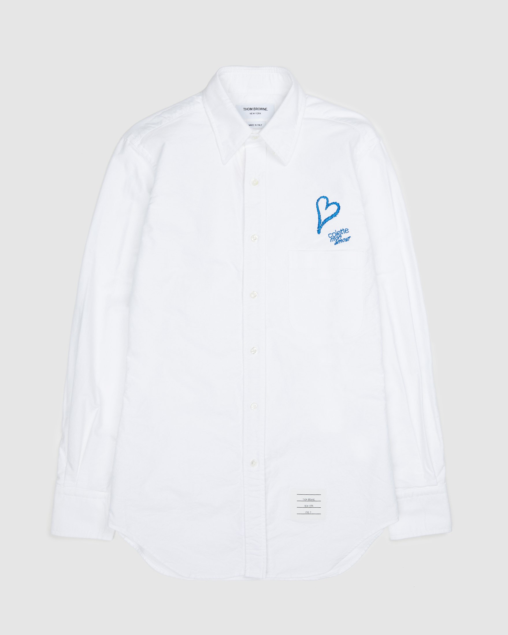 Colette Mon Amour x Thom Browne - White Heart Classic Shirt - Clothing - White - Image 1