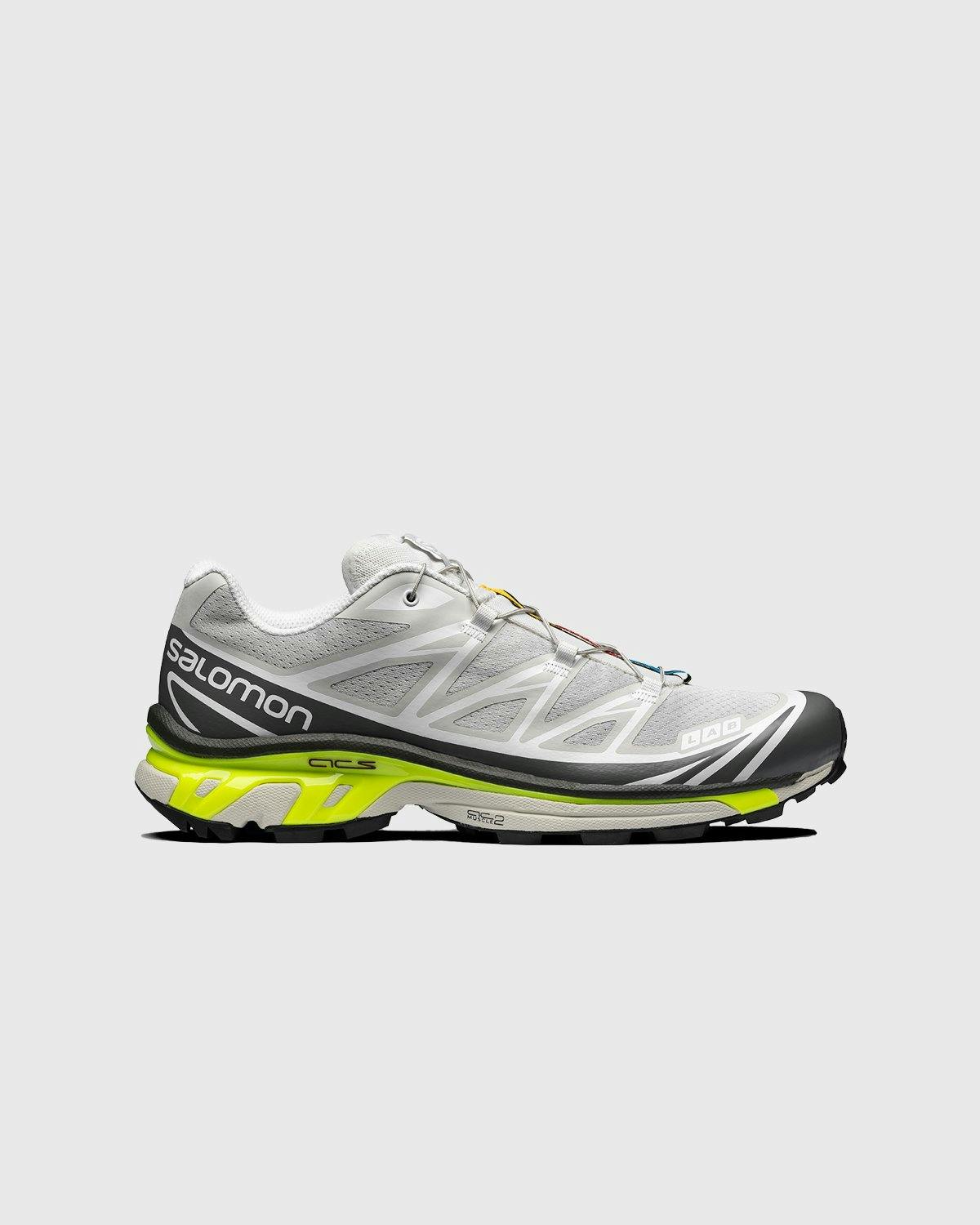 Salomon - XT-6 ADVANCED Lunar Rock/ Quiet Shade/ Safety Yellow - Footwear - White - Image 1