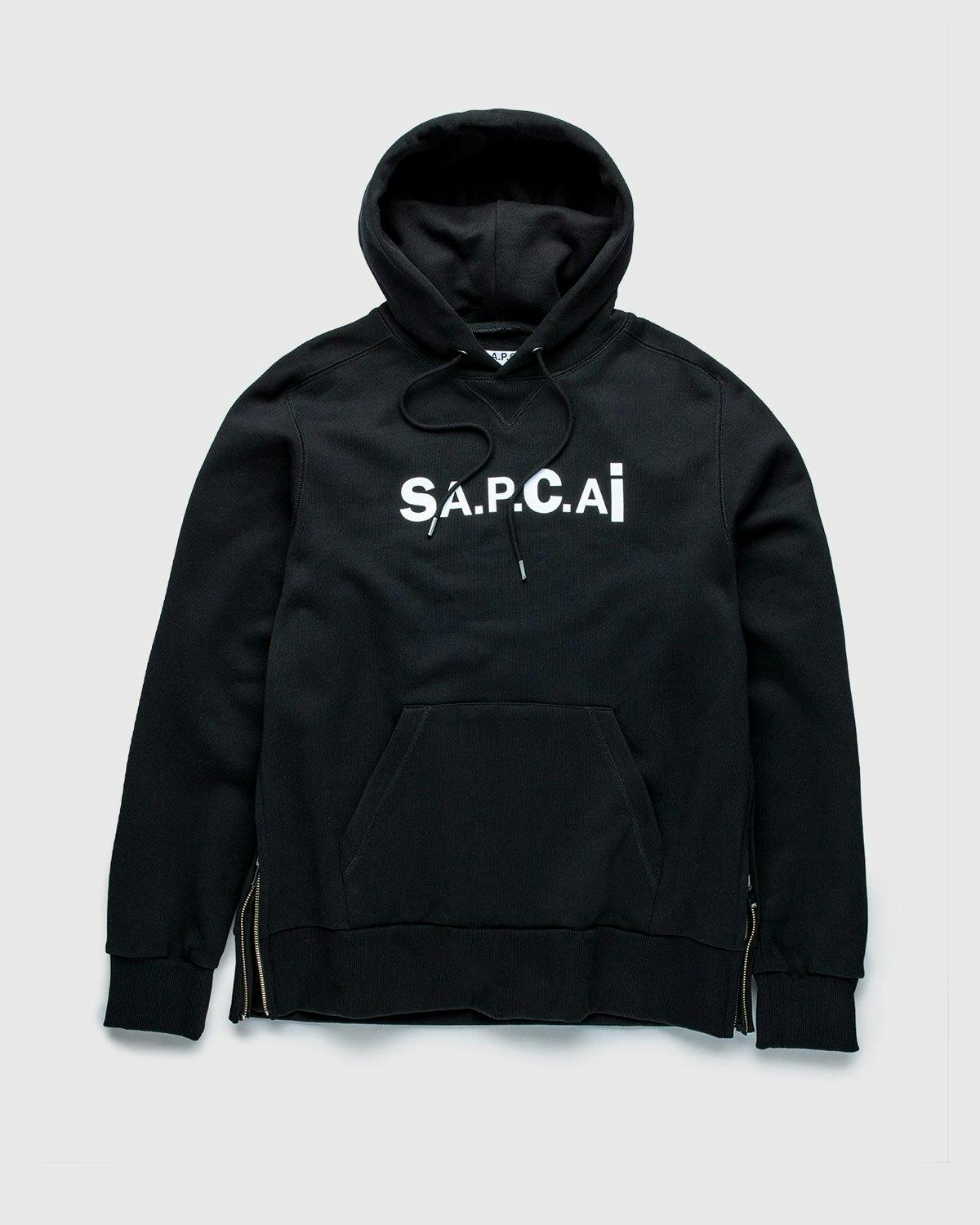 A.P.C. x Sacai - Taiyo Hoodie Black - Clothing - Black - Image 1