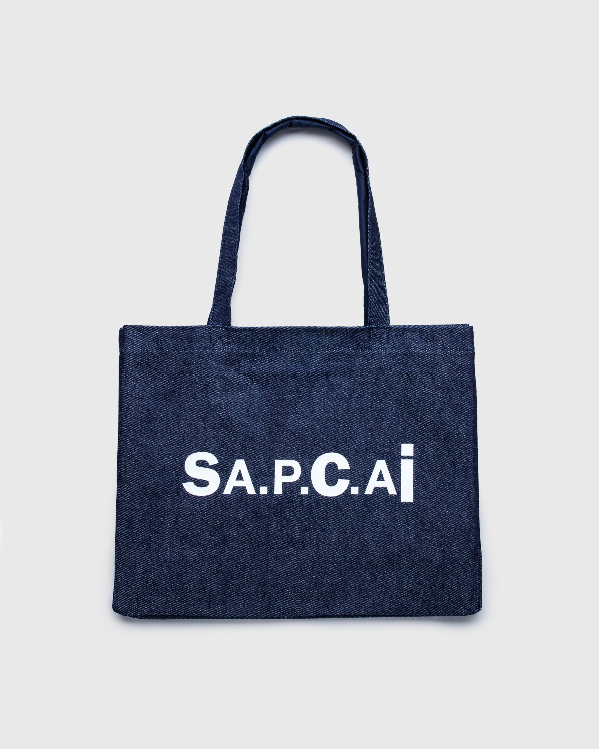 A.P.C. x Sacai - Shopping Bag Candy Dark Navy - Tote Bags - Blue - Image 1