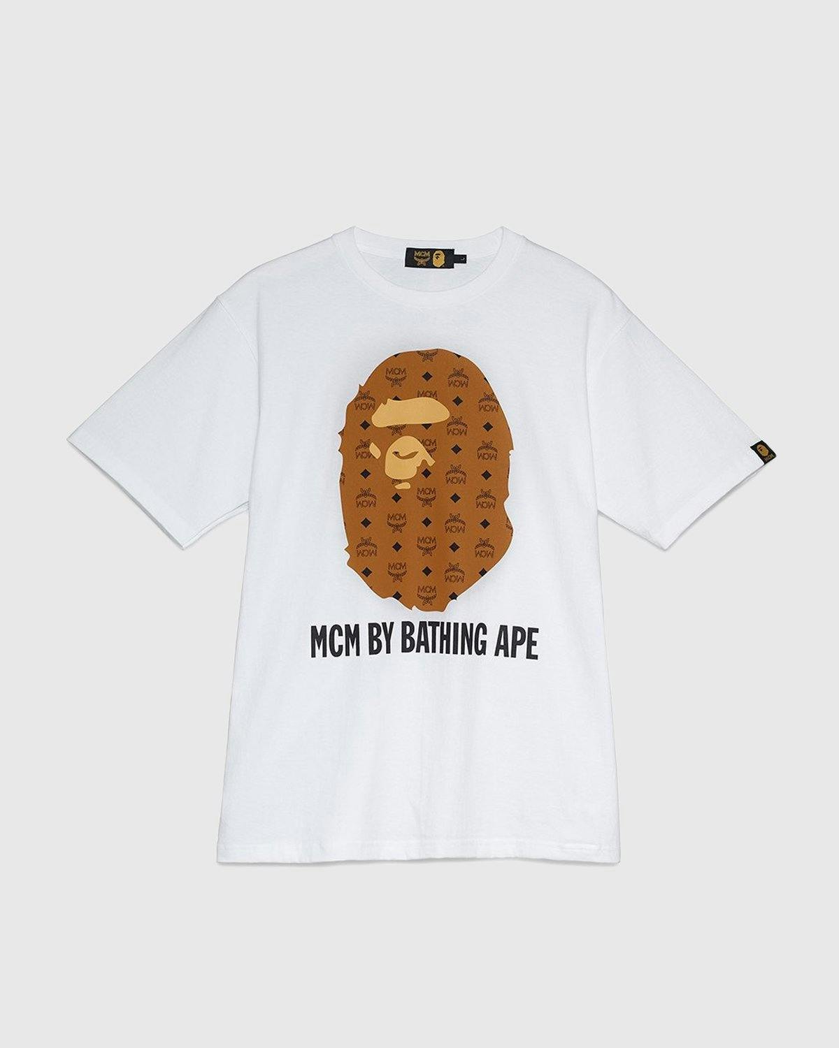 MCM x BAPE - By Bathing Tee Cognac - Clothing - Brown - Image 1