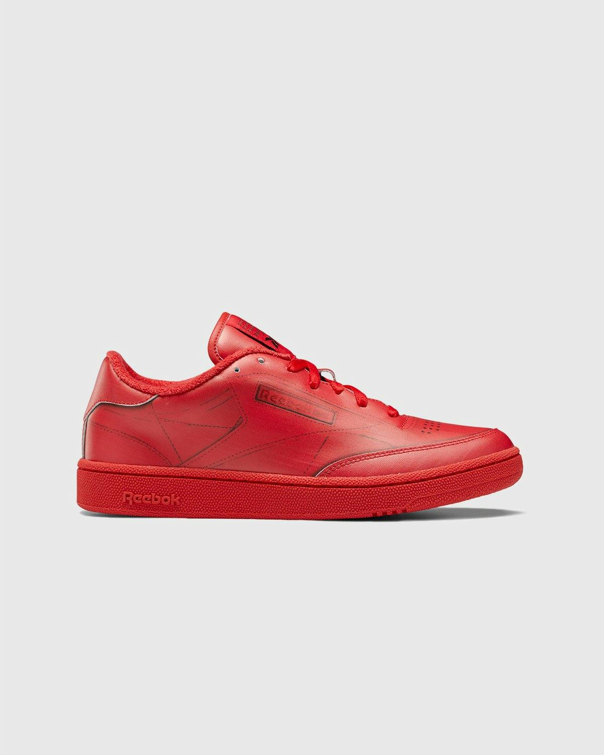 Maison Margiela x Reebok - Club C Trompe L’Oeil Red - Footwear - Red - Image 1