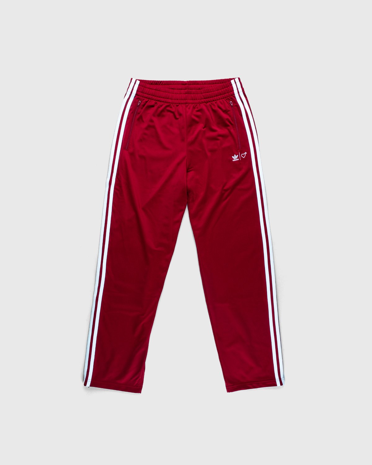 adidas Originals x Human Made - Firebird Track Pants Burgundy - Clothing - Red - Image 1