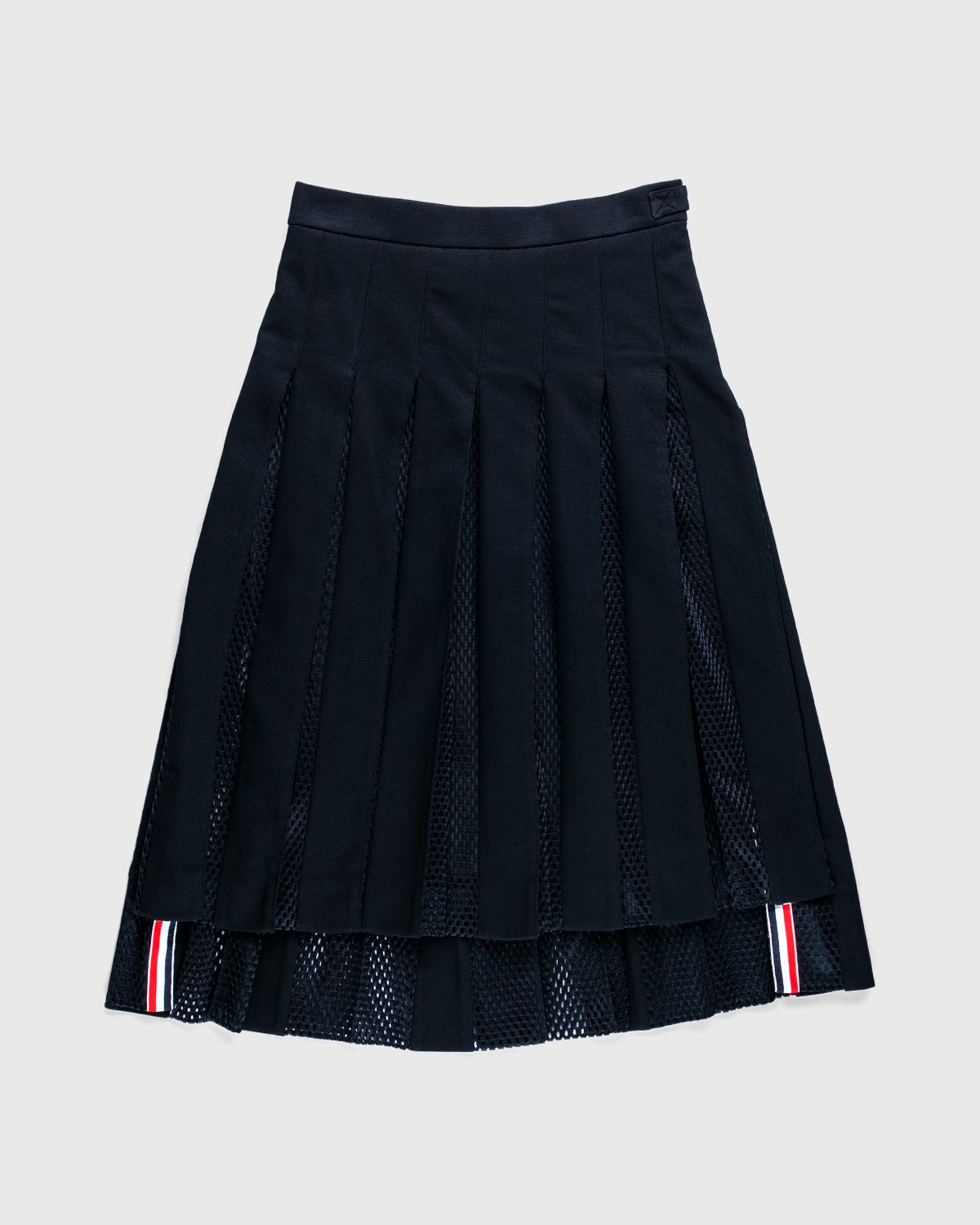 Thom Browne x Highsnobiety - Men's Pleated Mesh Skirt Black - Clothing - Black - Image 1