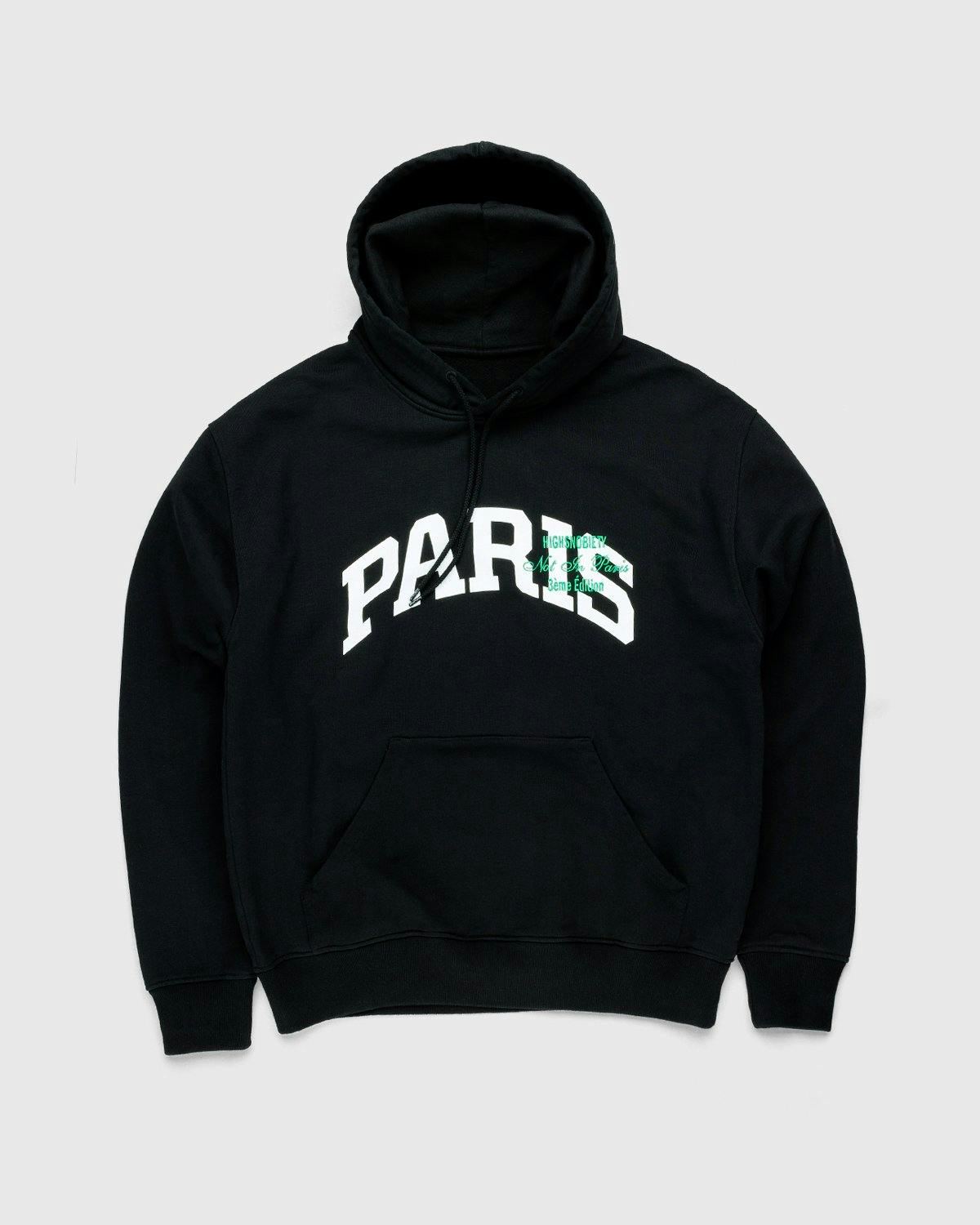 Highsnobiety - Not in Paris 3 Logo Hoodie Black - Clothing - Black - Image 1