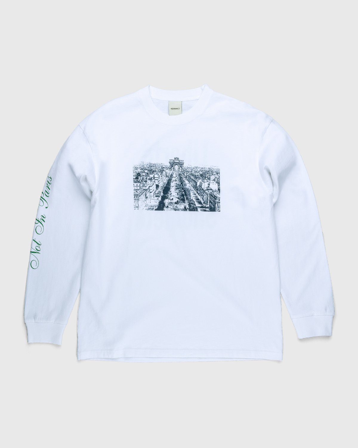 Highsnobiety - Not In Paris 3 Champs-Elysees Longsleeve White - Clothing - White - Image 1
