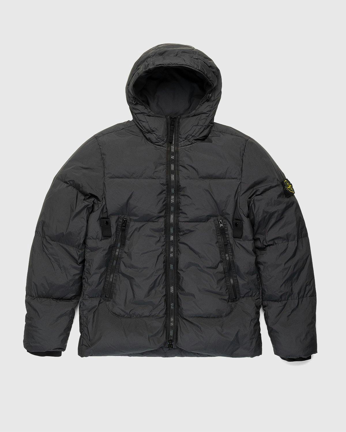 Stone Island - Real Down Jacket Charcoal - Clothing - Black - Image 1