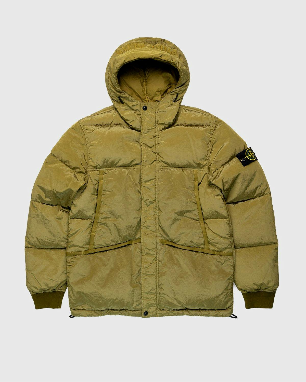 Stone Island - Real Down Jacket Dark Beige - Clothing - Beige - Image 1