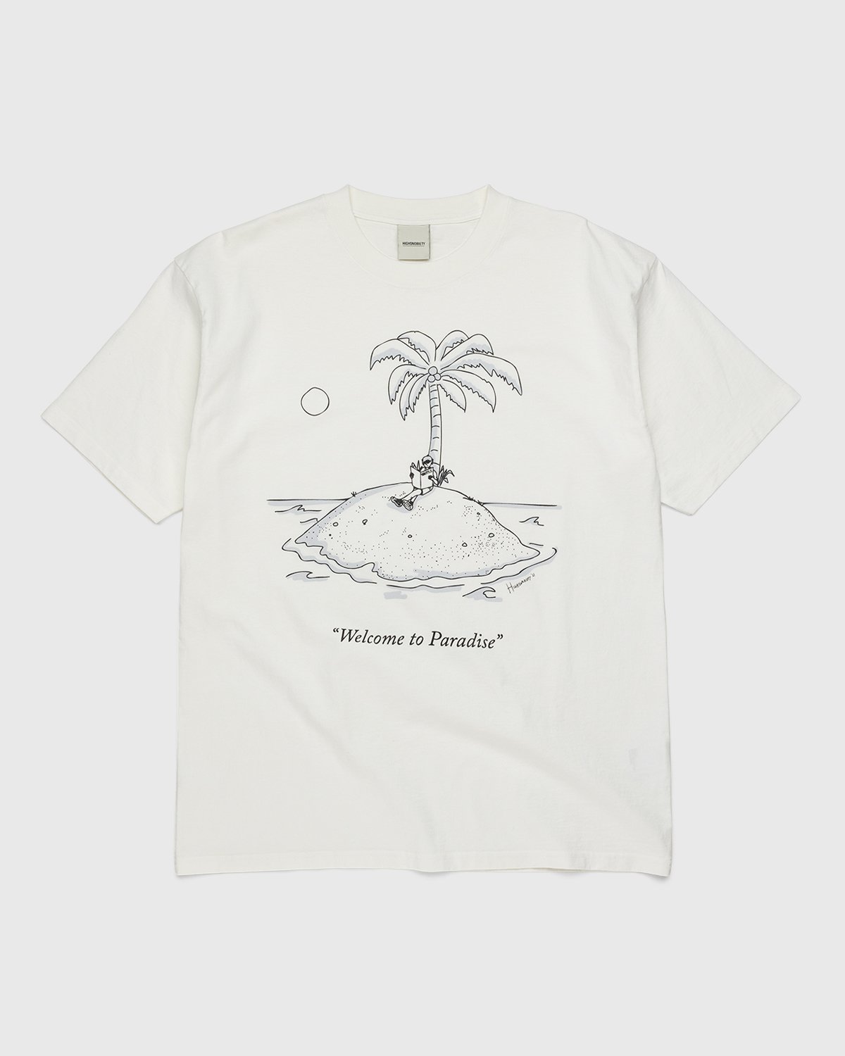 Highsnobiety - Paradise Cartoon T-Shirt White - Clothing - White - Image 1