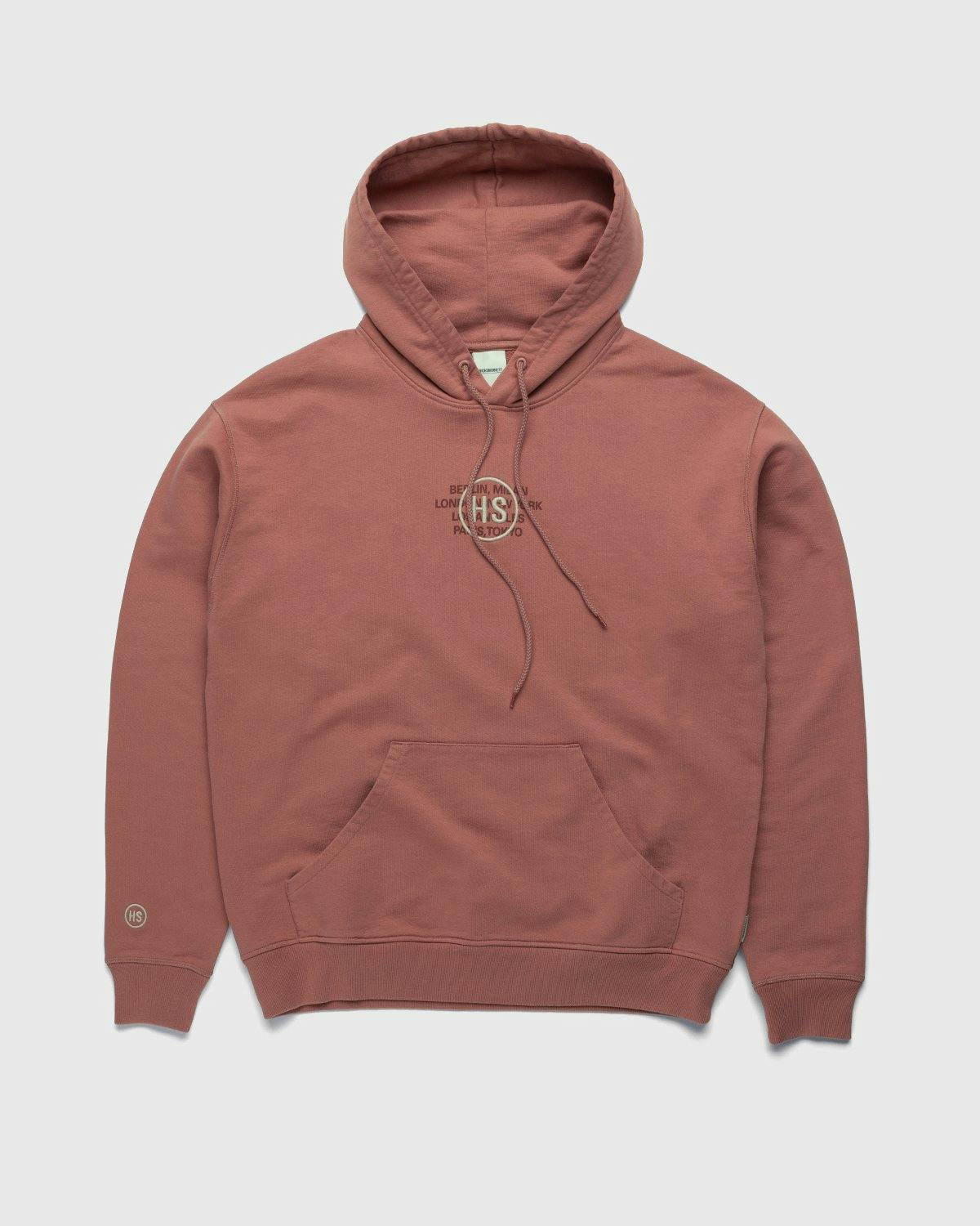 Highsnobiety - Logo Hoodie Mauve - Clothing - Pink - Image 1