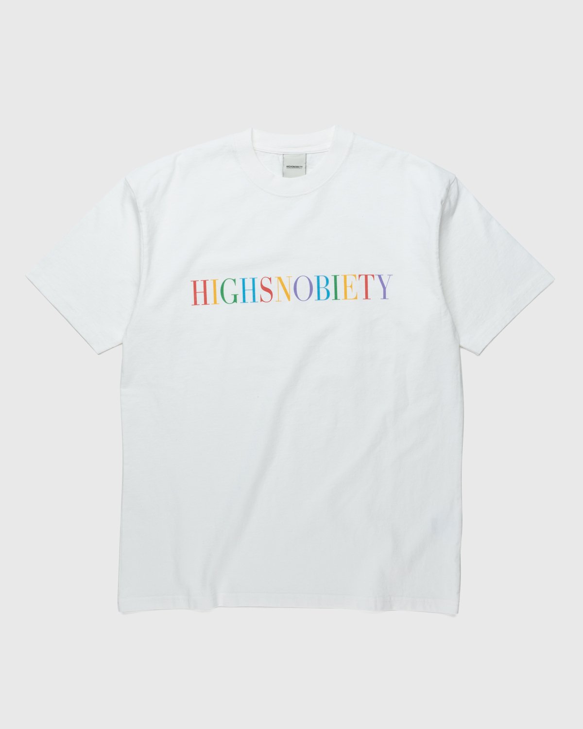 Highsnobiety - Rainbow T-Shirt White - Clothing - White - Image 1