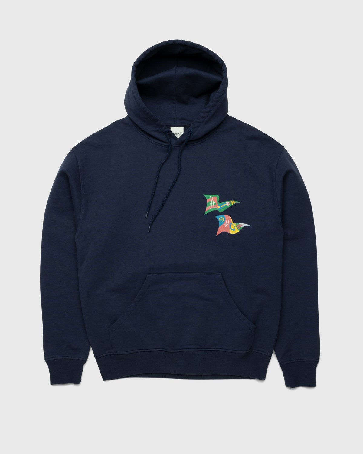Highsnobiety - Flags Hoodie Navy - Clothing - Blue - Image 1