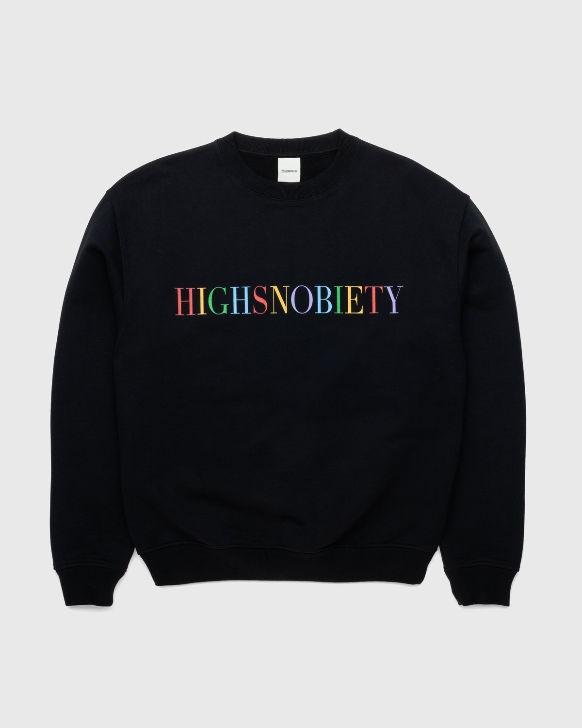 Highsnobiety - Rainbow Crewneck Black - Clothing - Black - Image 1