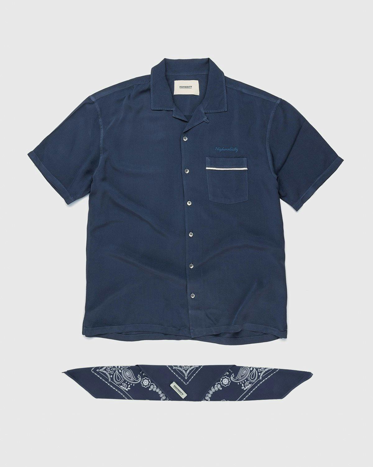 Highsnobiety - Bowling Shirt Navy - Clothing - Blue - Image 1