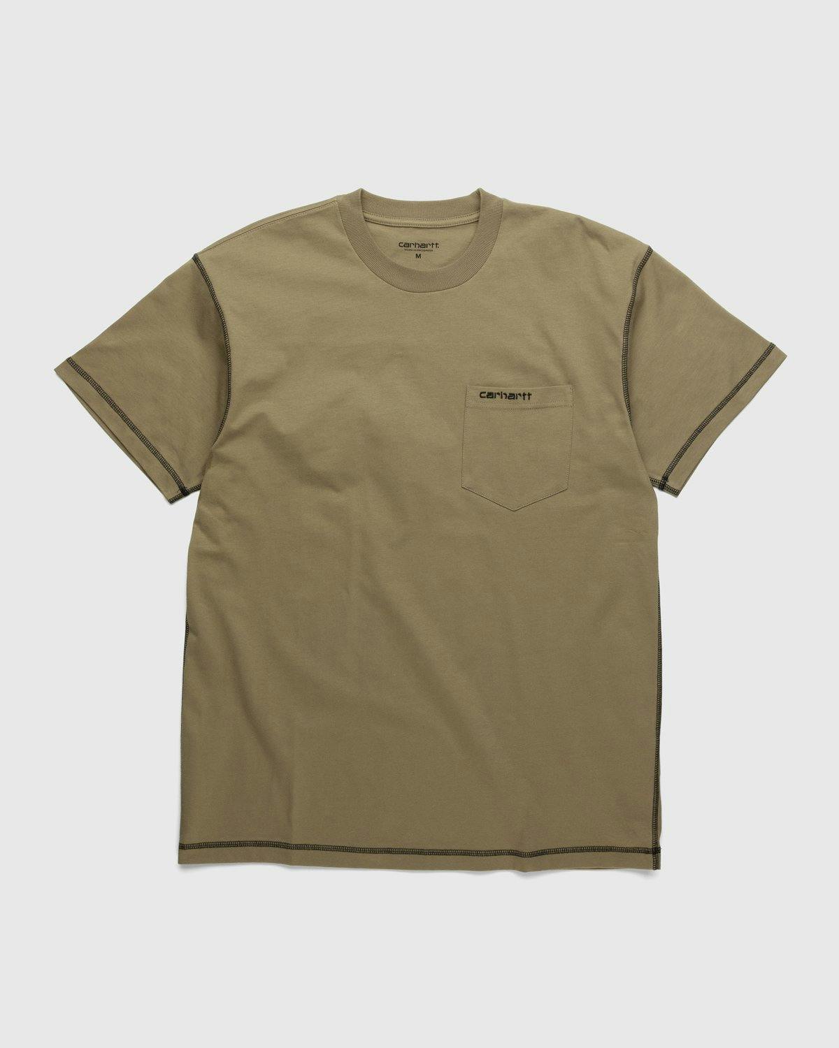 Carhartt WIP - Nazka Pocket T-Shirt Brown - Clothing - Brown - Image 1