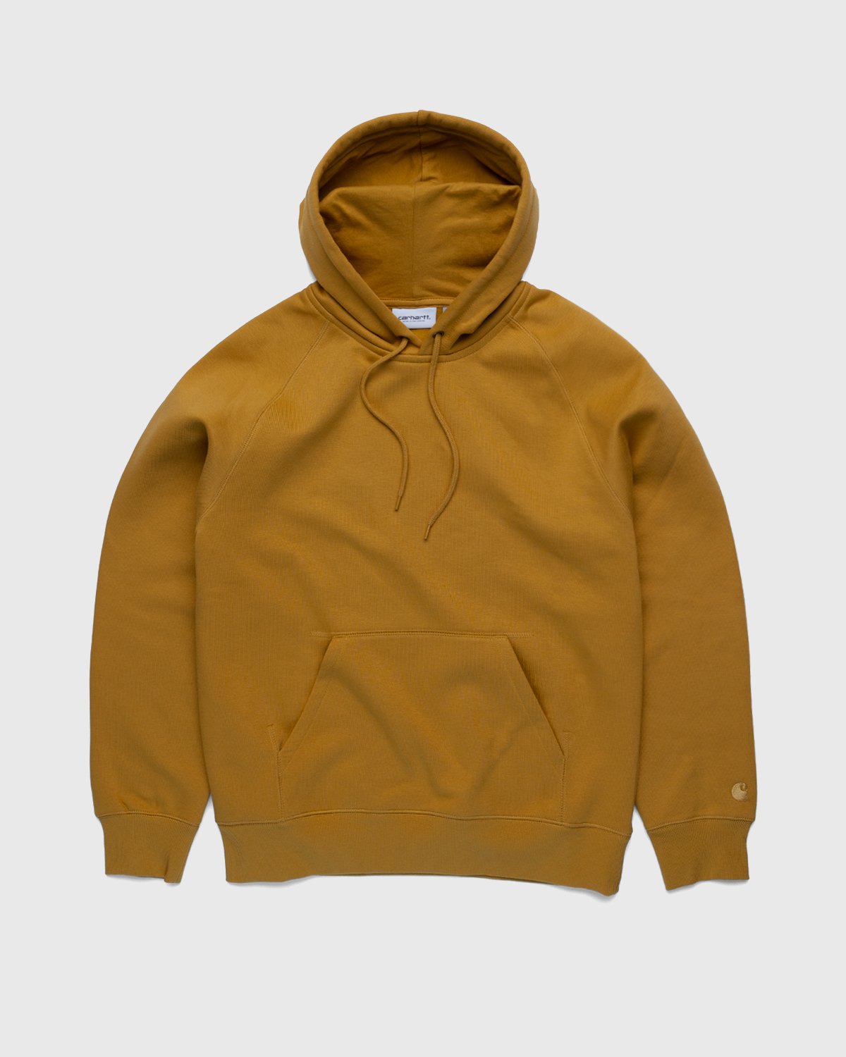 Carhartt WIP - Hooded Chase Sweat Gold - Clothing - Brown - Image 1