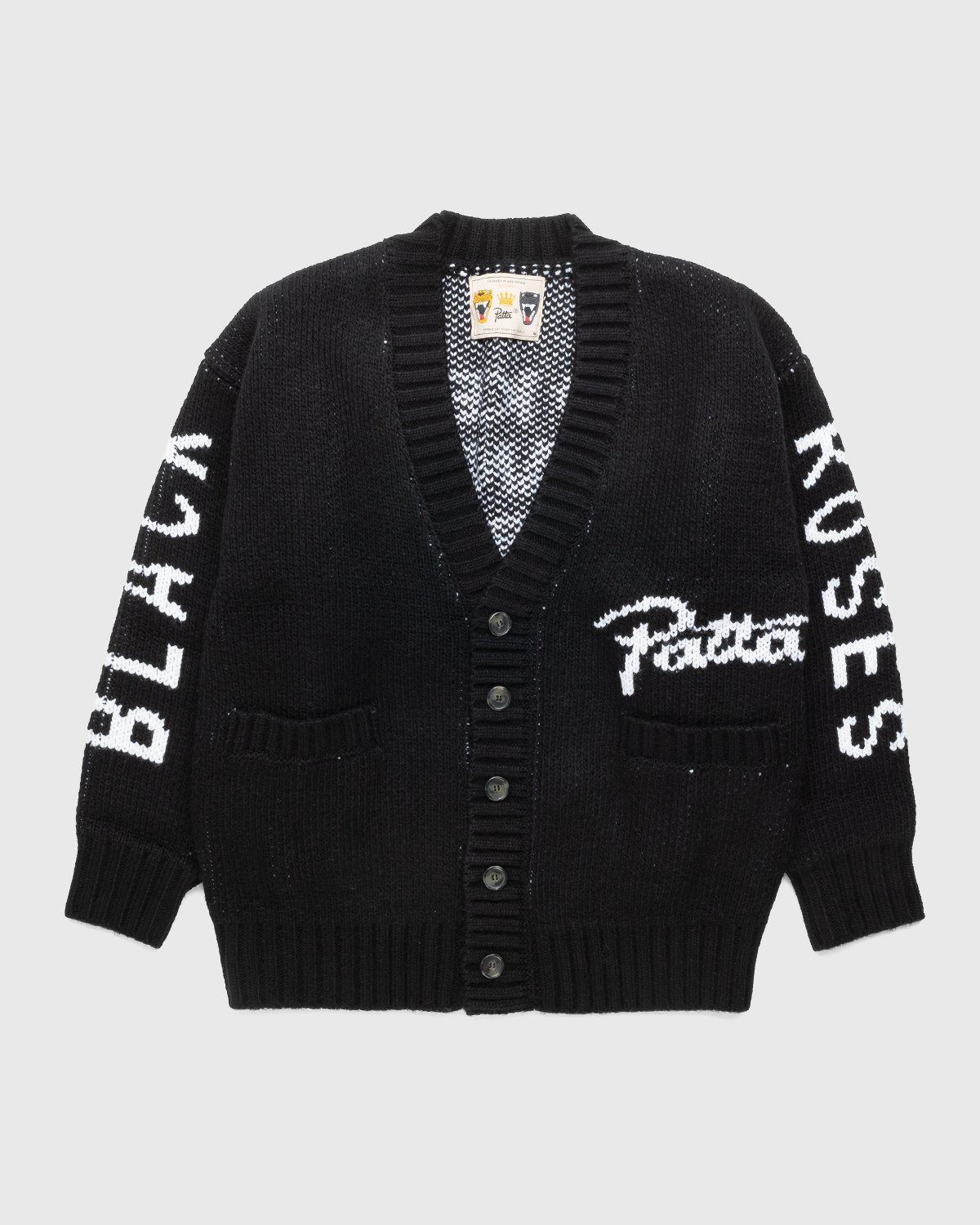 Patta - Roses Knitted Cardigan Black - Clothing - Black - Image 1