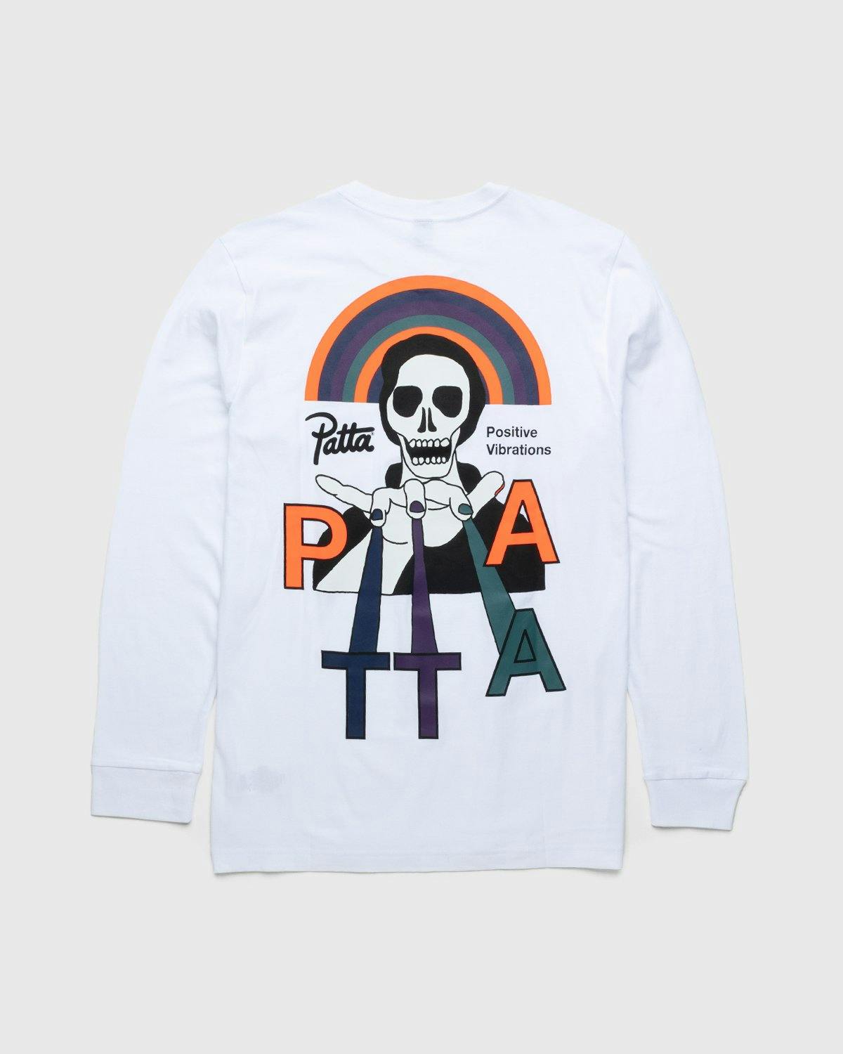 Patta - Positive Vibrations Longsleeve White - Clothing - White - Image 1