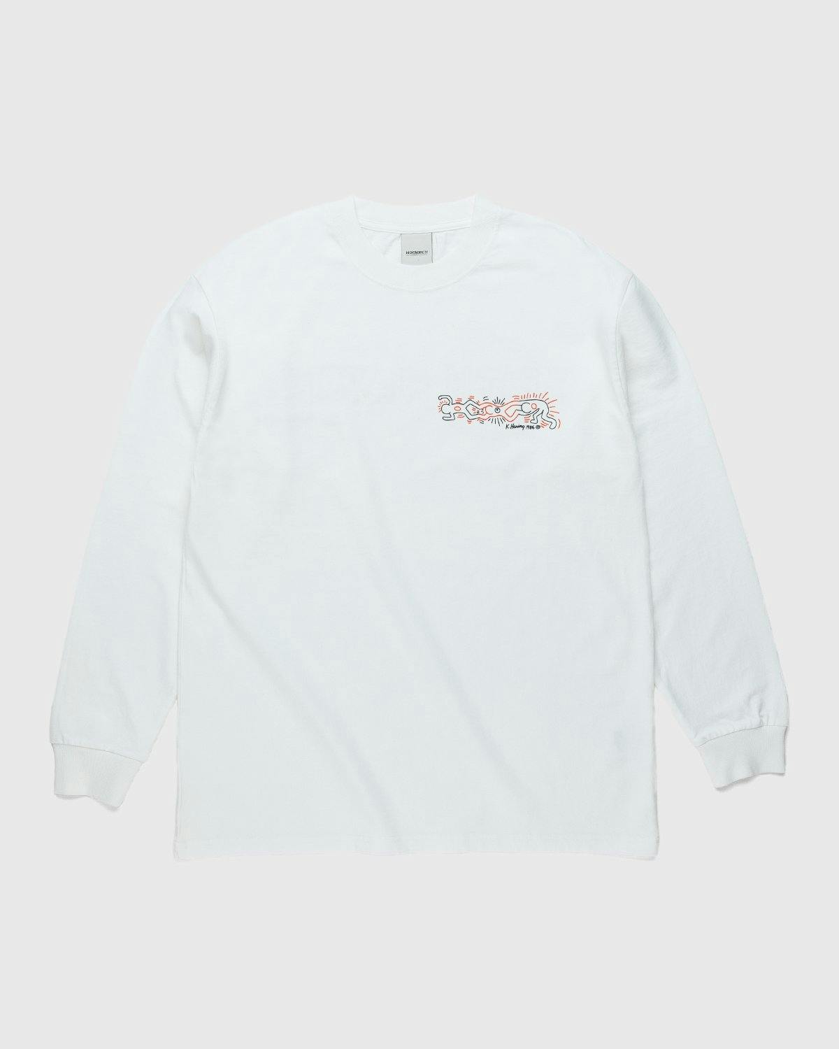 Highsnobiety - Keith Haring White Longsleeve - Clothing - White - Image 1