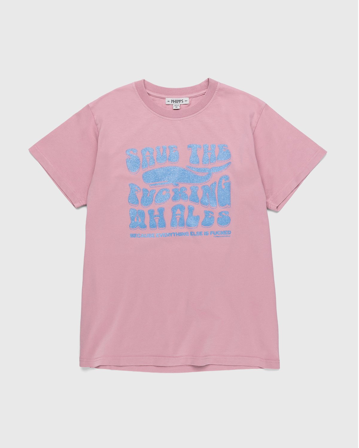 Phipps - Save The Fucking Whales T-Shirt Pink - Clothing - Pink - Image 1