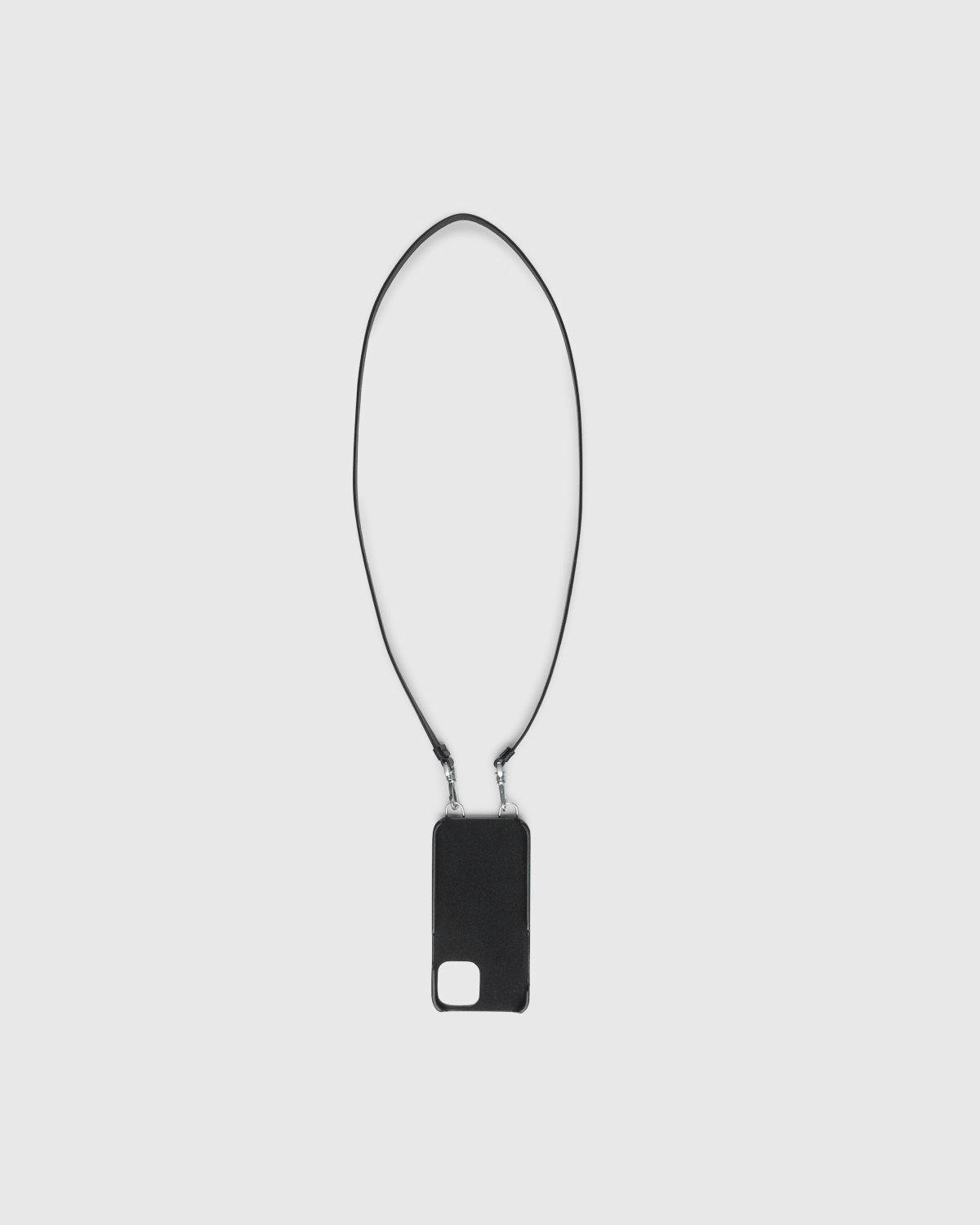 Maison Margiela - Leather iPhone Case Black - Lifestyle - Black - Image 1
