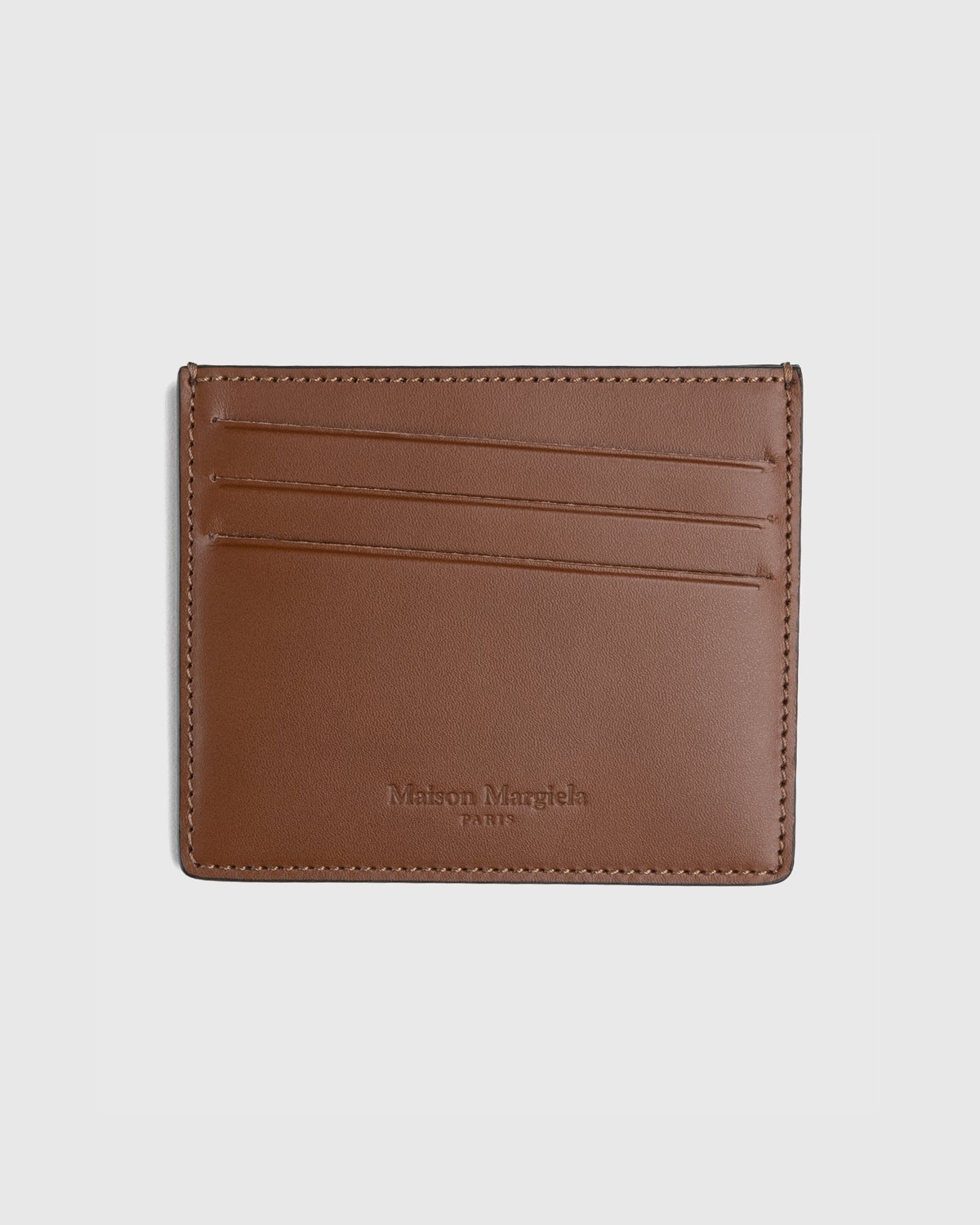 Maison Margiela - Leather Card Holder Brown - Accessories - Brown - Image 1