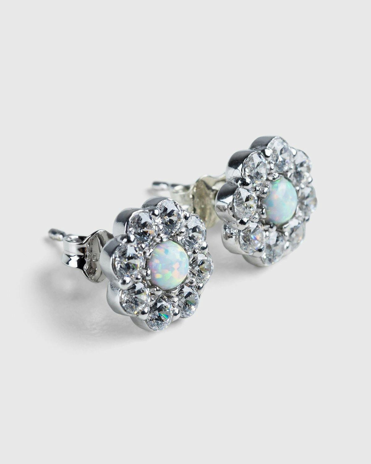 Hatton Labs - Flower Stone Earrings - Accessories - Silver - Image 1