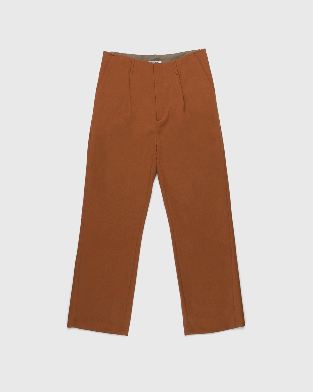 Auralee - Ultra-Fine Wool Pants Dark Orange - Clothing - Orange - Image 1