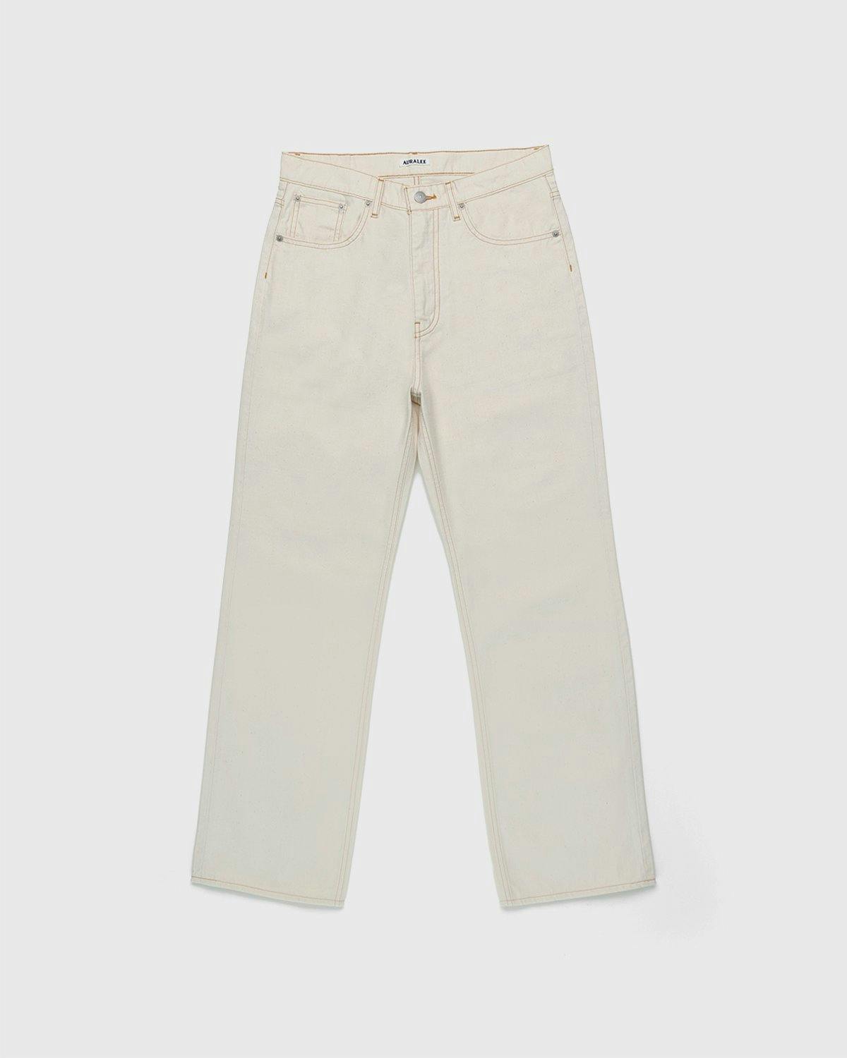 Auralee - Organic Undyed Cotton Pants Natural - Clothing - Beige - Image 1