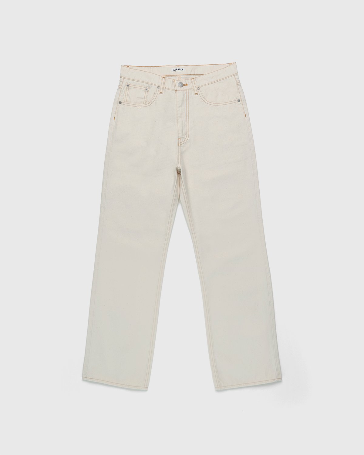 Auralee - Organic Undyed Cotton Pants Natural - Clothing - Beige - Image 1