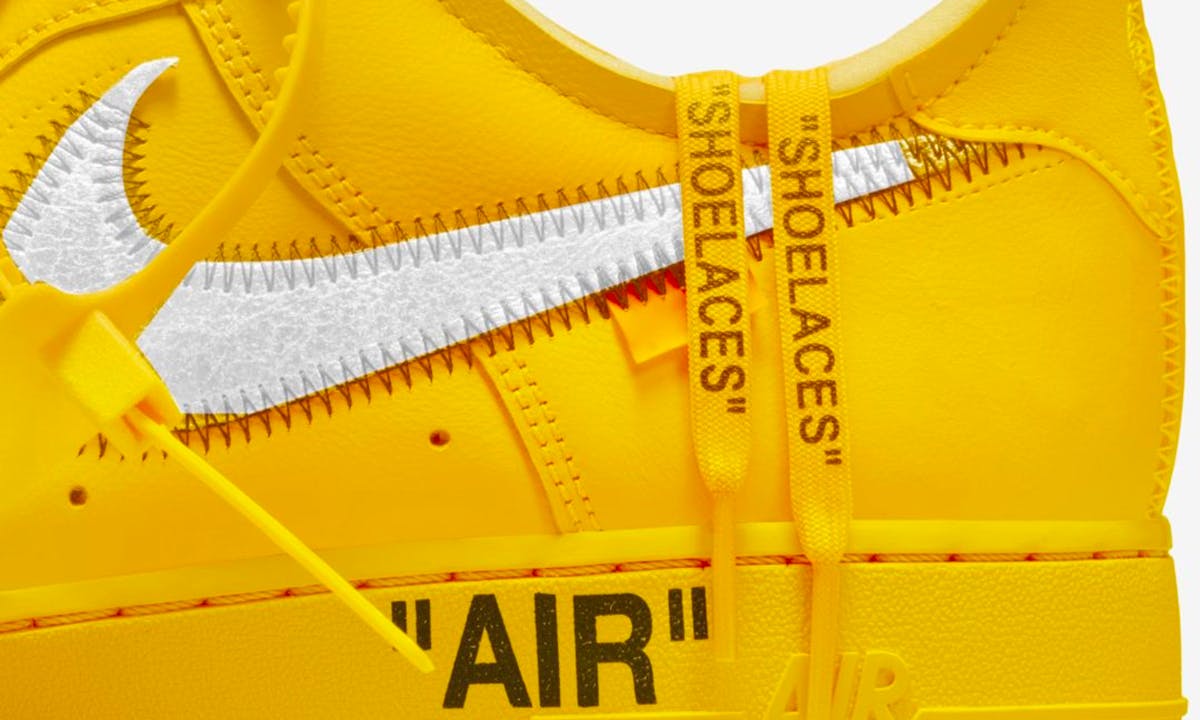 Off-White x Nike Air Force 1 Mid Canary Yellow Grim Reaper