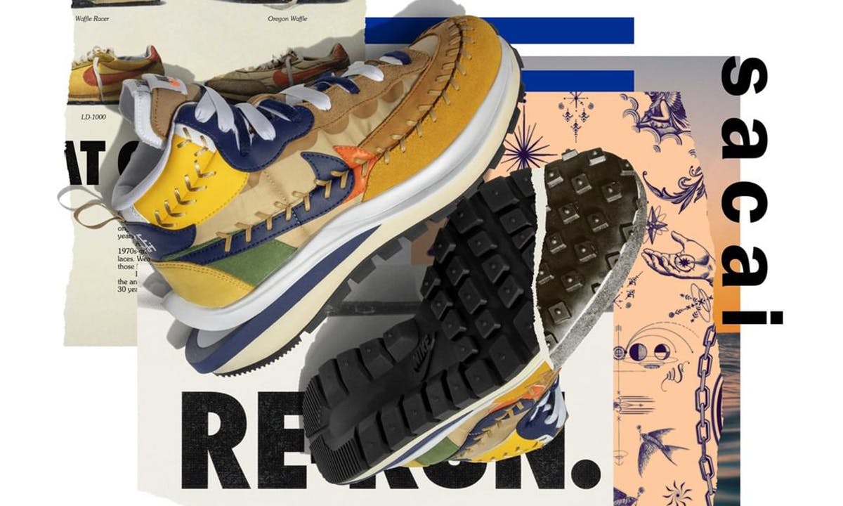 sacai x Gaultier x Nike Vaporwaffle Official Release Date Info