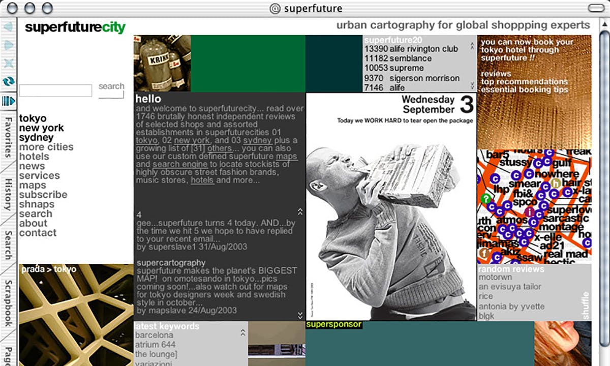 superfuture website screenshot archive