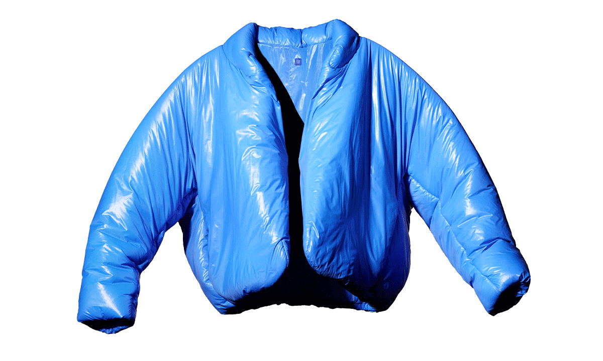 yeezy gap jacket gif