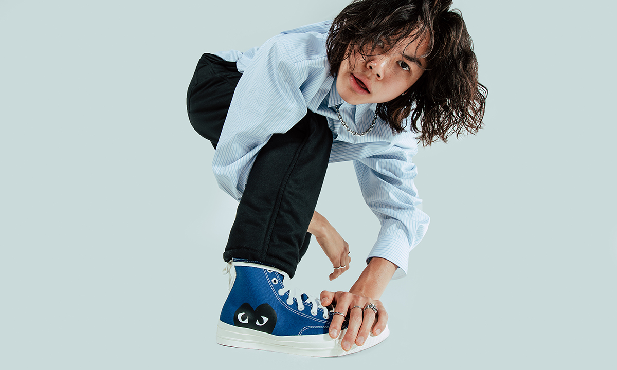CdG PLAY x Converse Blue & Gray: Images & Release Info