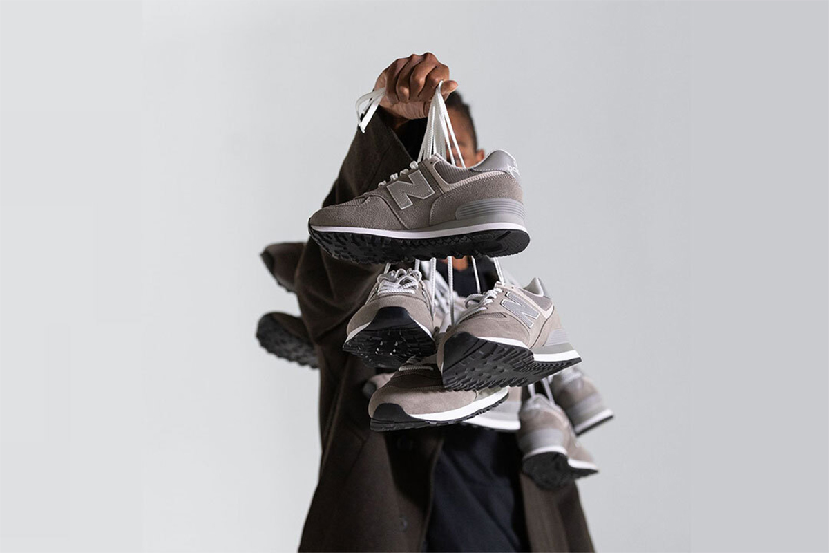 grey new balance sneakers