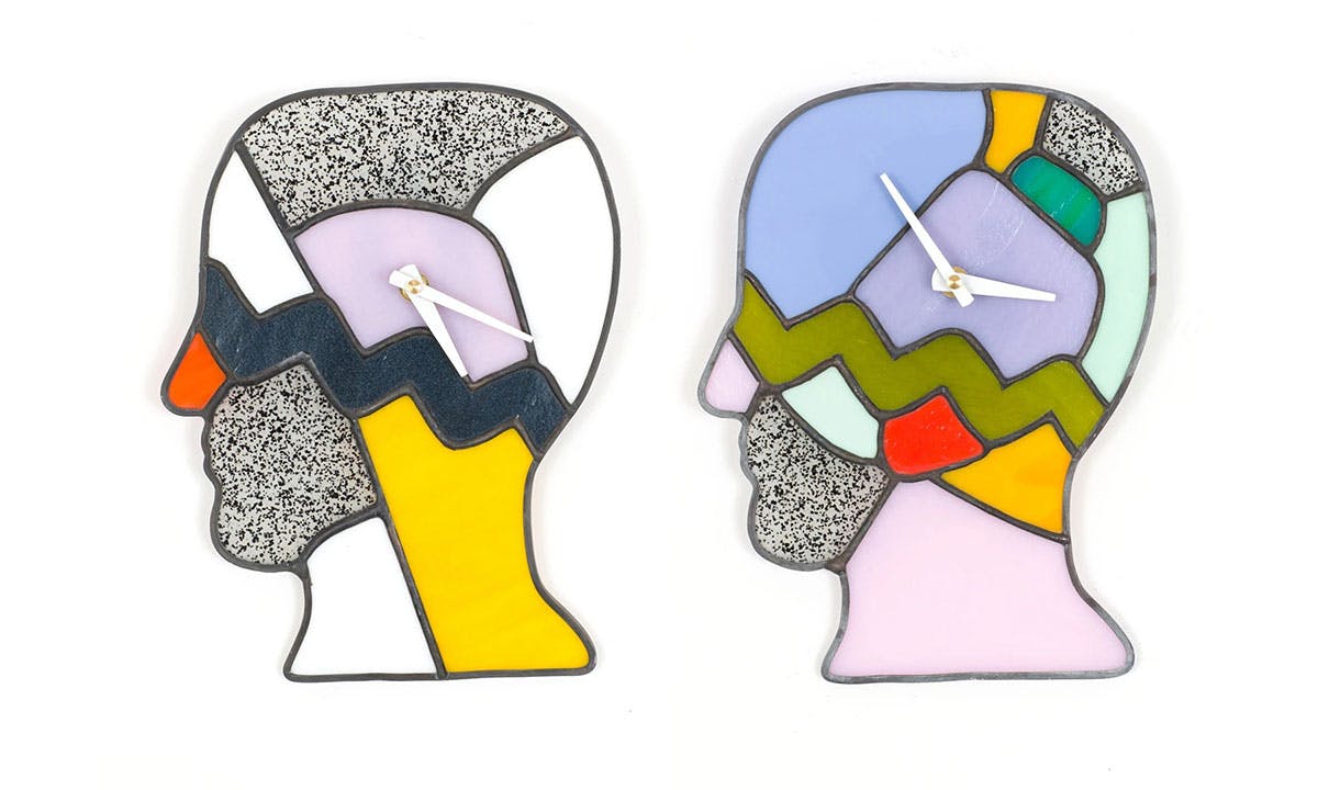 Brain Dead and Kerbi Urbanowski Craft Stained Glass Clocks