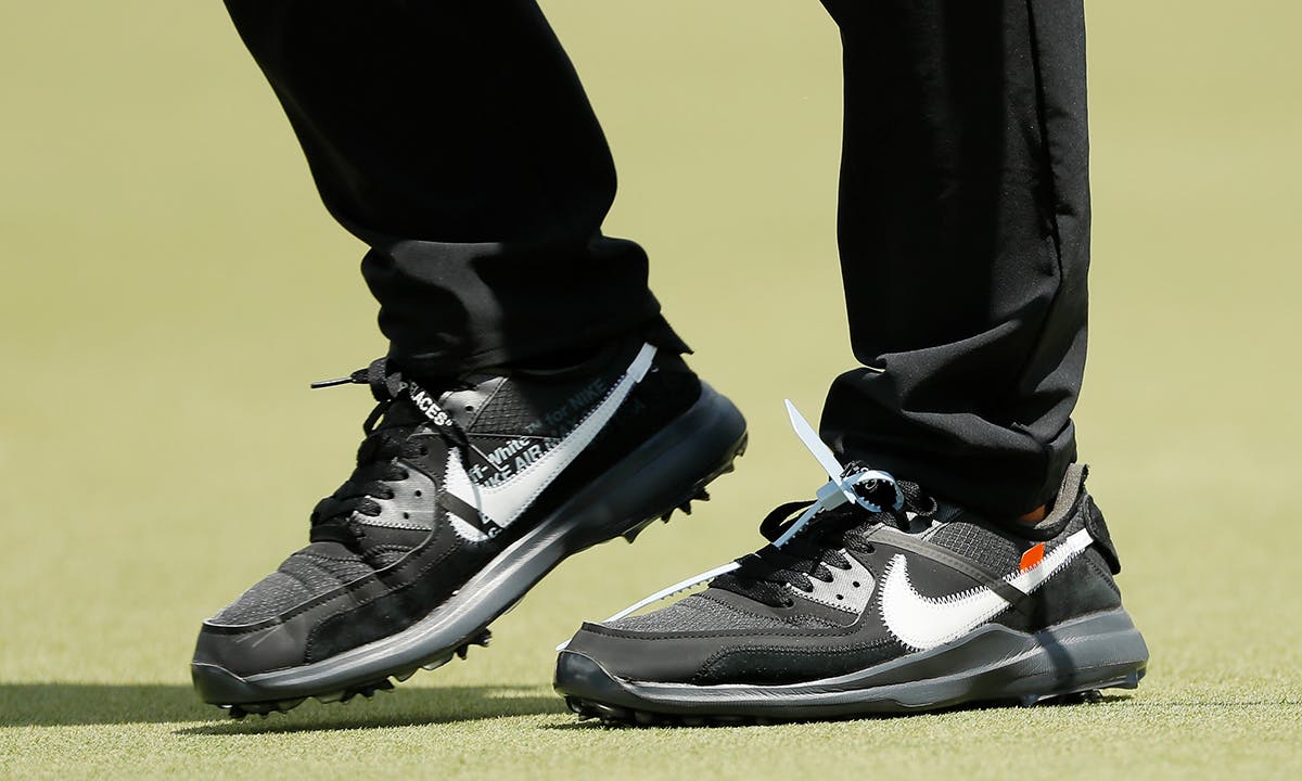 Brooks Koepka Off-White Nike golf shoes