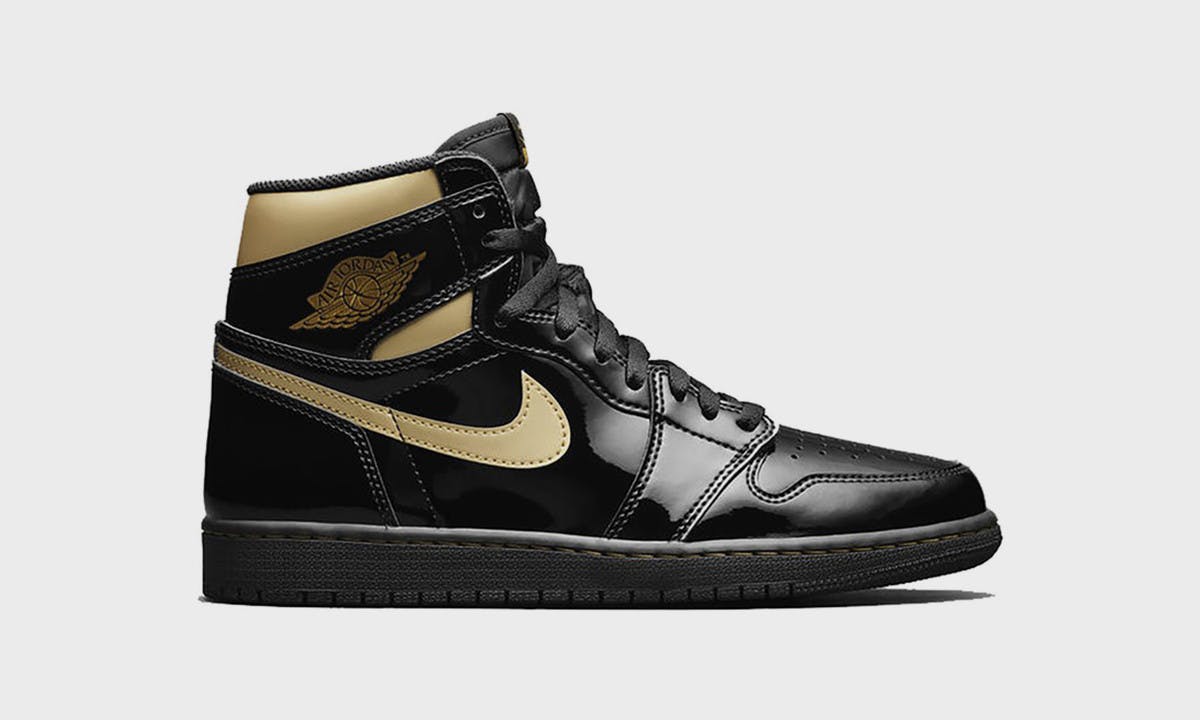 Air Jordan 1 black gold